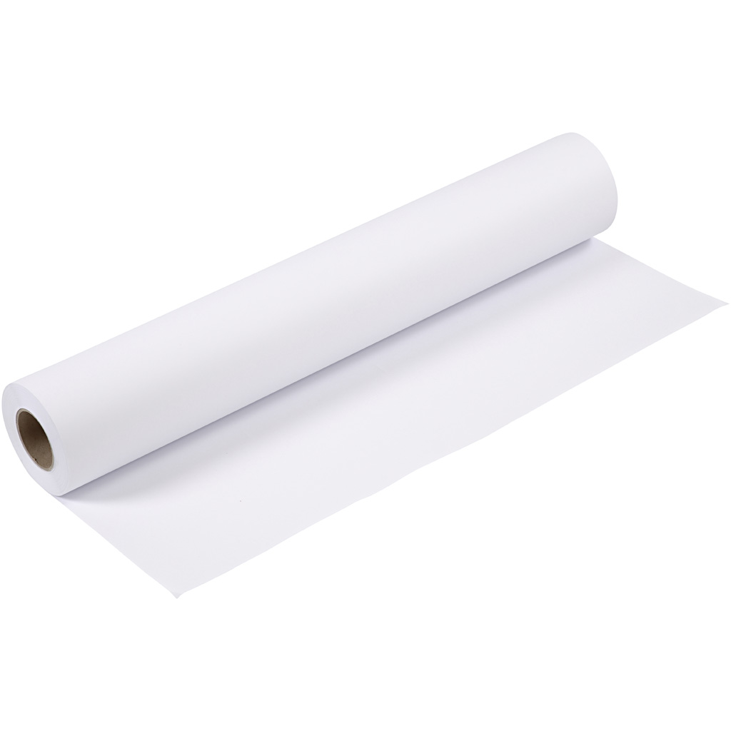 Ritpapper, B: 61 cm, 80 g, 50 m/ 1 rl. Bredde: 610 mm