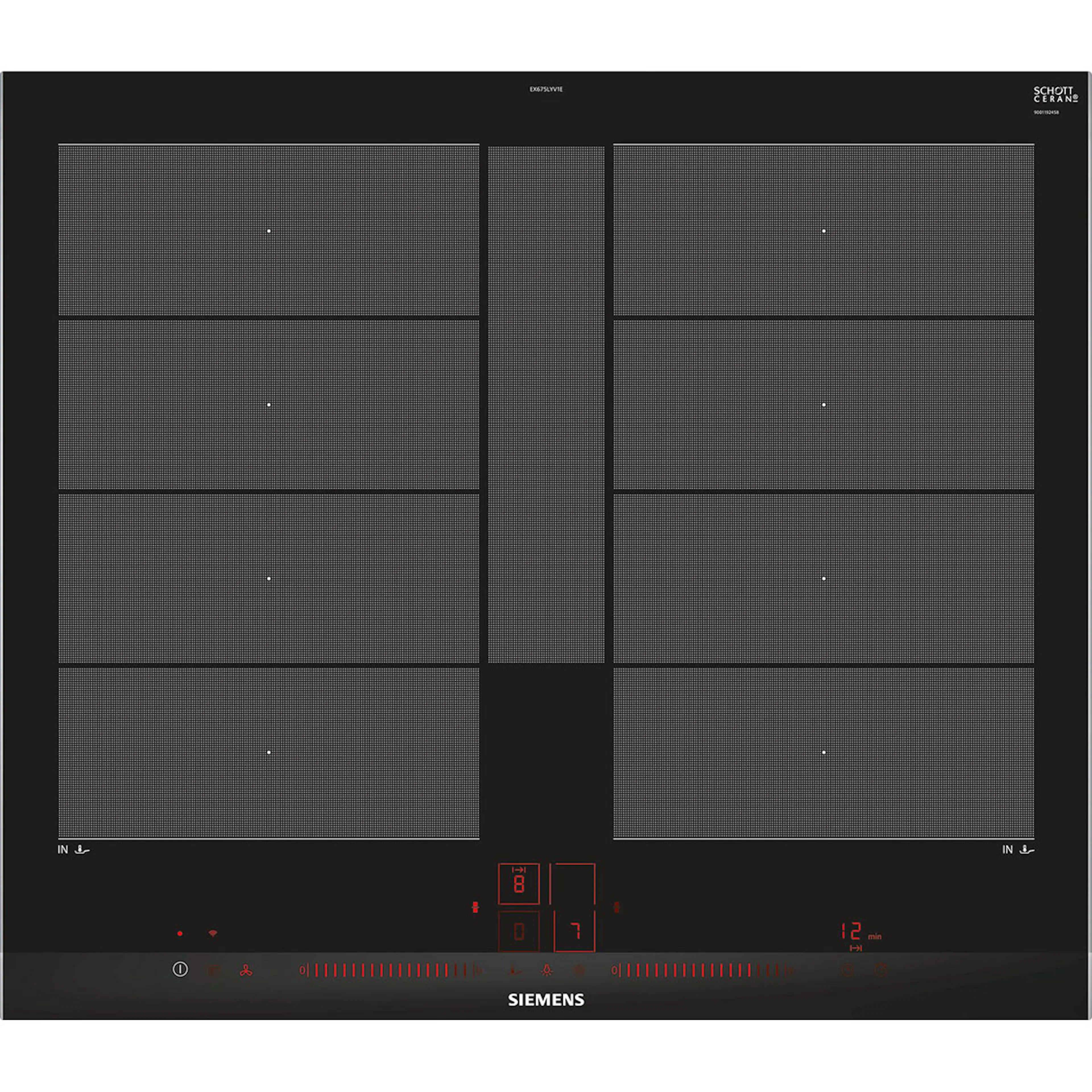 Induksjonstopp Siemens iQ700 60 cm med Ramme