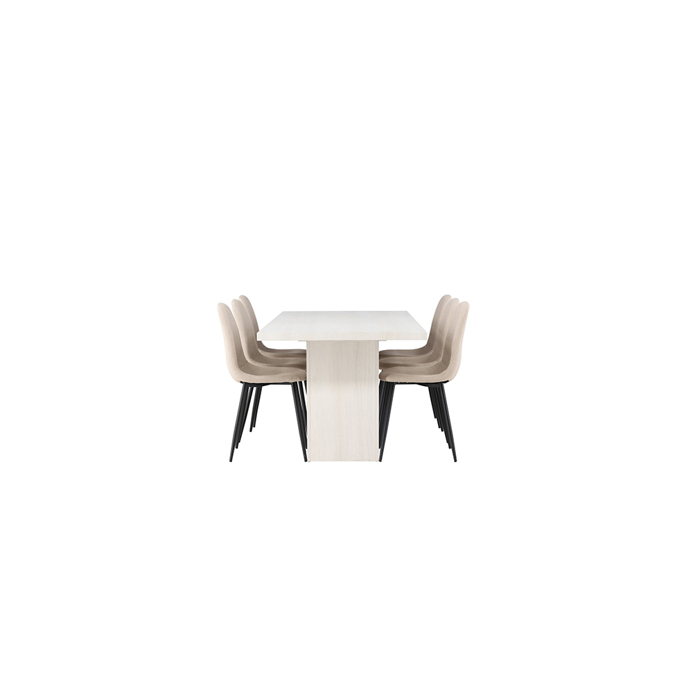 Spisegruppe Venture Home Olga med 6 Polar Stoler