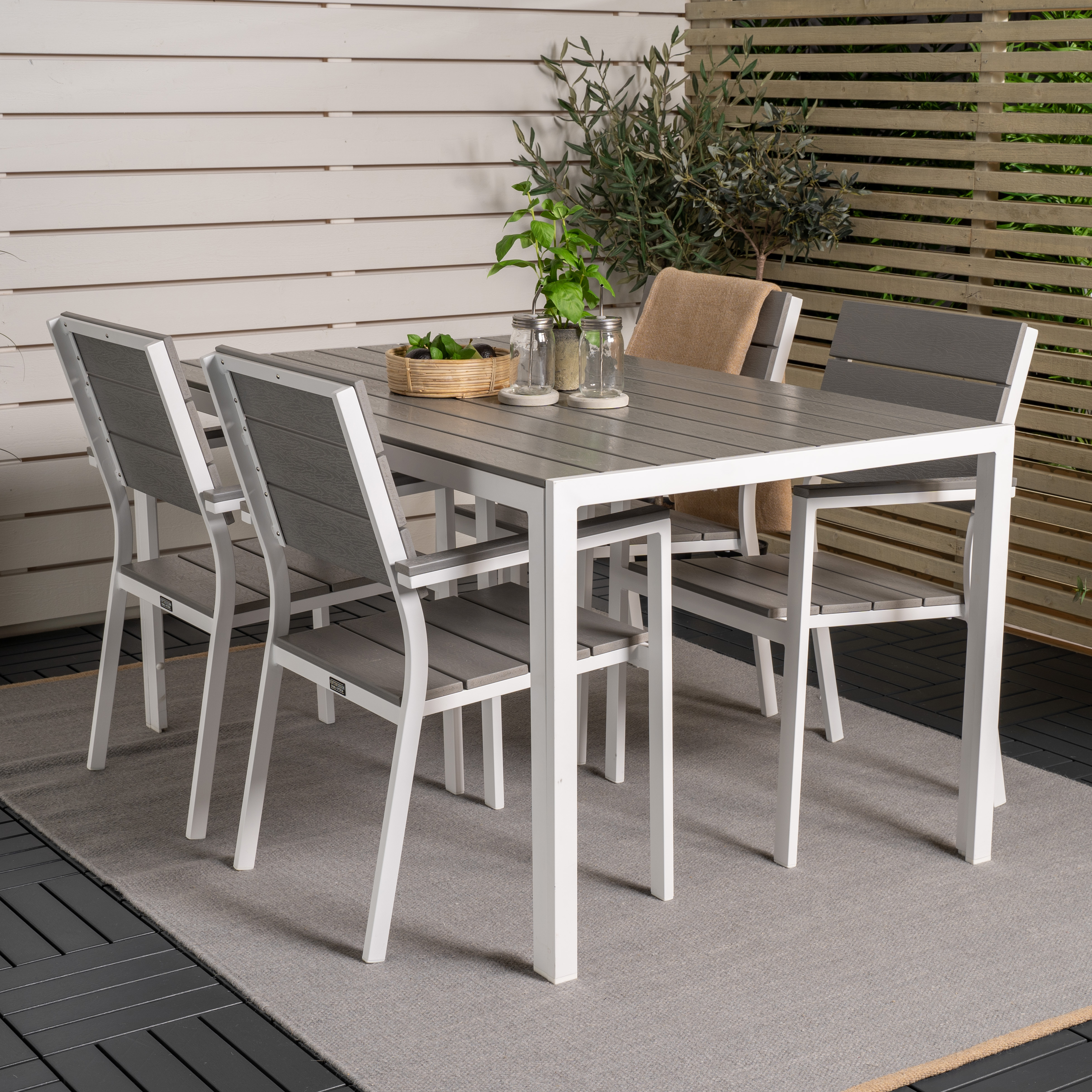 Spisegruppe Venture Home Bront 150 med 4 Lova Stoler