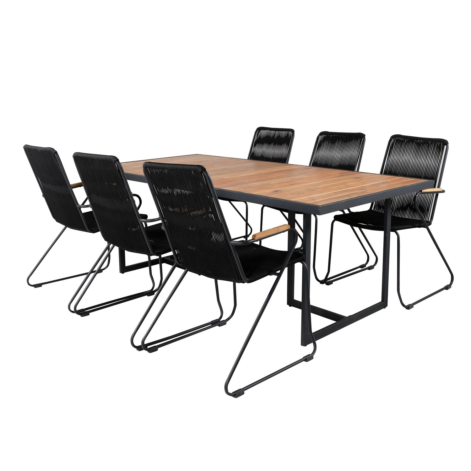Spisegruppe Venture Home King med 6 Billy Lenestoler