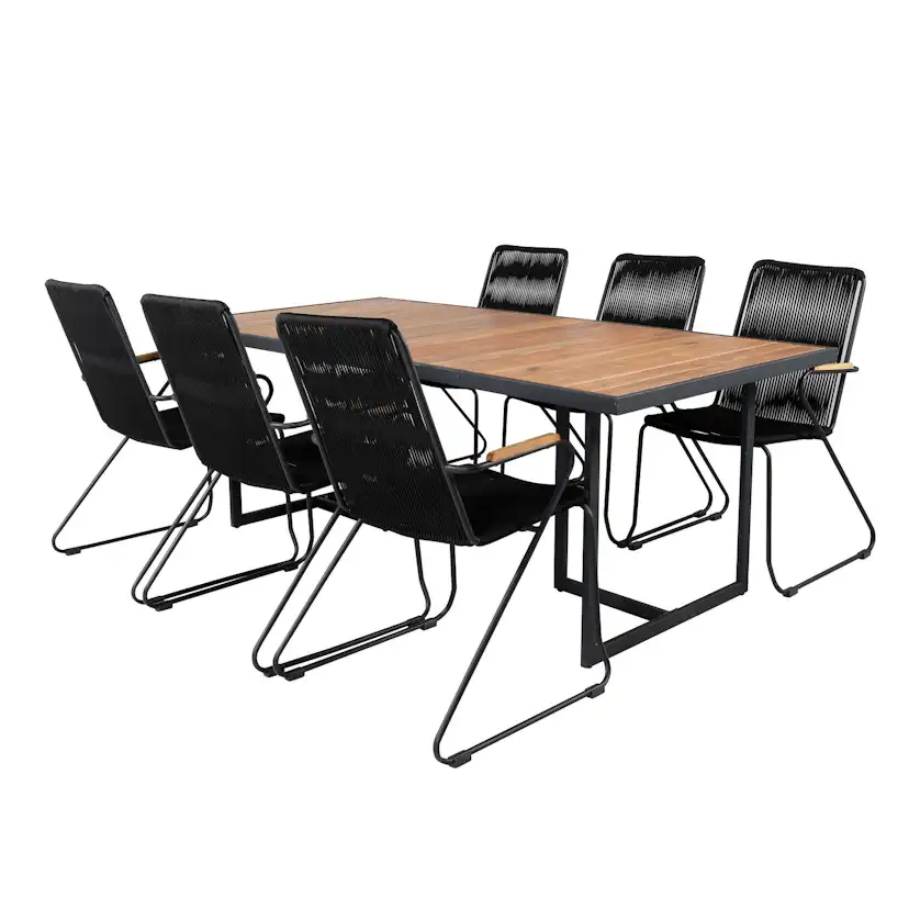 Spisegruppe Venture Home King med 6 Billy Lenestoler