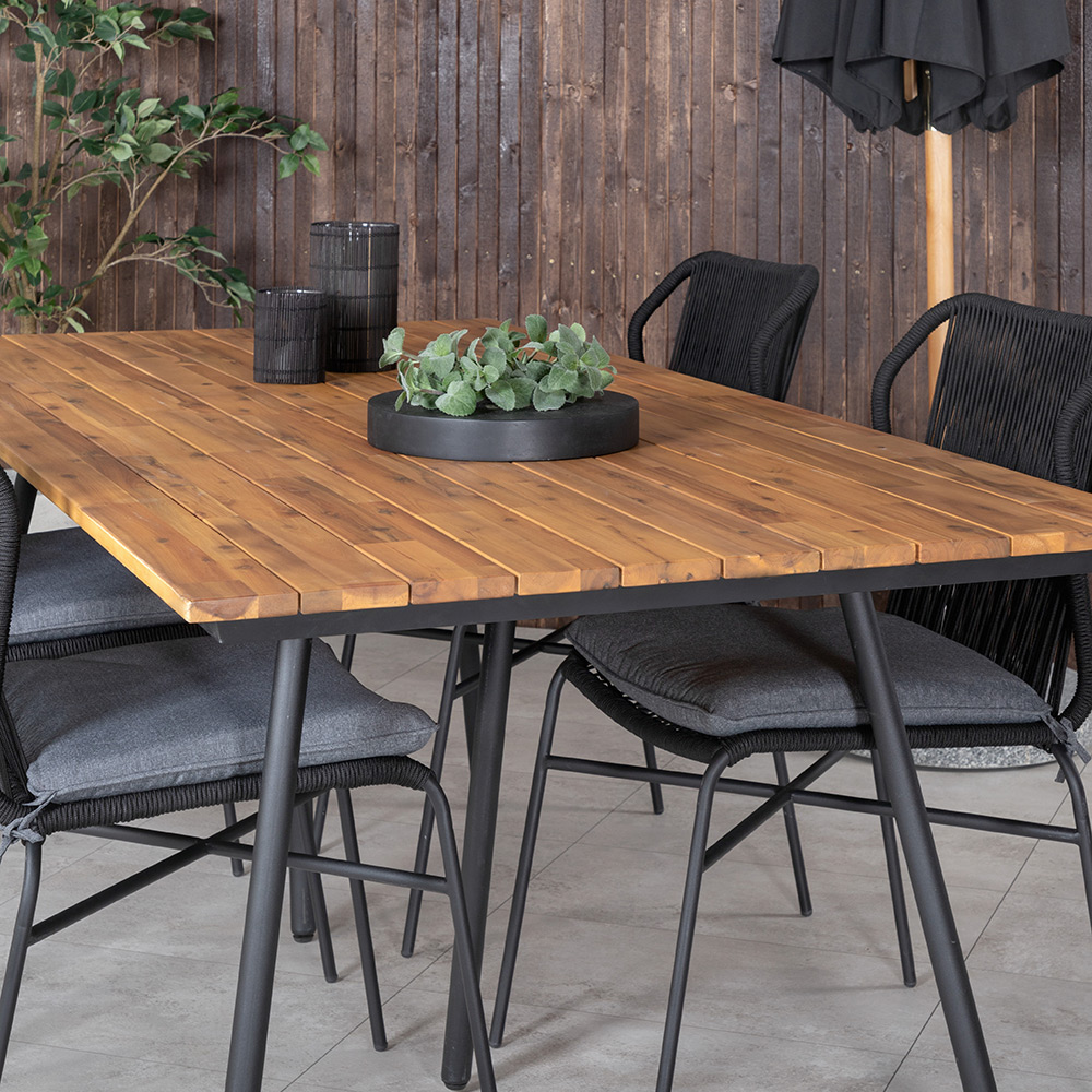 Spisegruppe Venture Home Chane med 4 Julle Stablebare Spisestoler