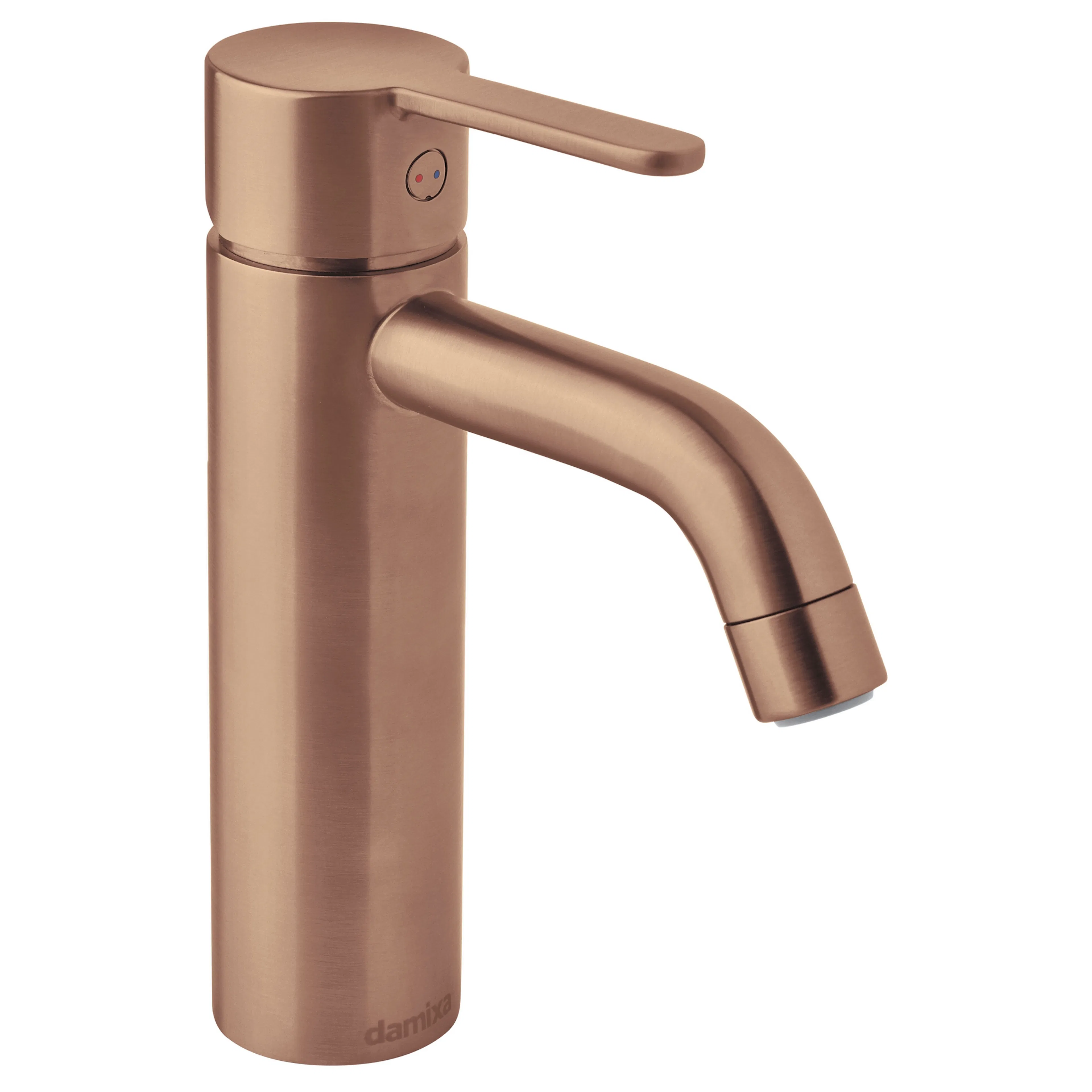 SILHOUET BASIN MIXER MEDIUM, RUB CLEAN, 6L/MIN, BRUSH COPPER Borstad Koppar