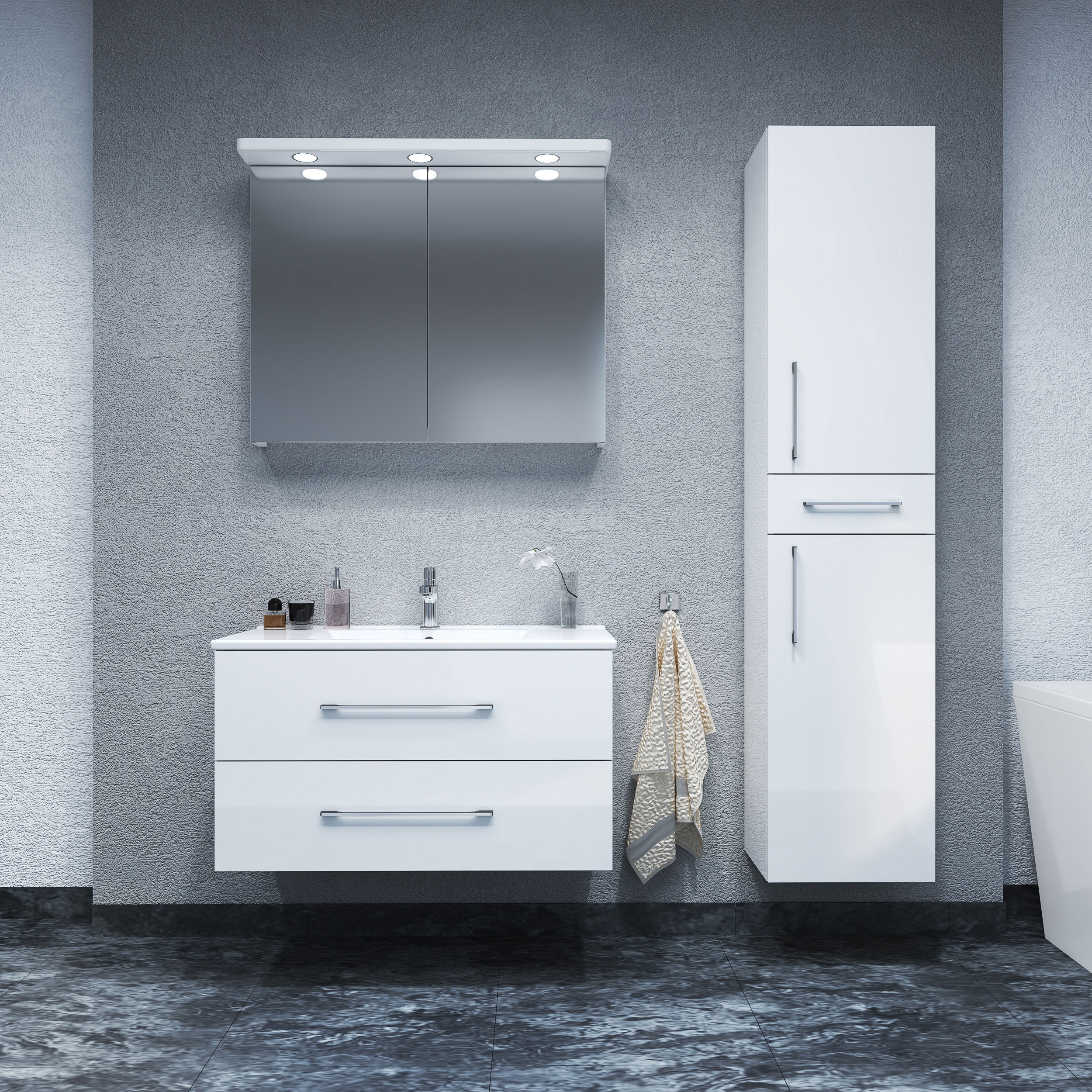 Tvättställsskåp Arredo Spirit Vit