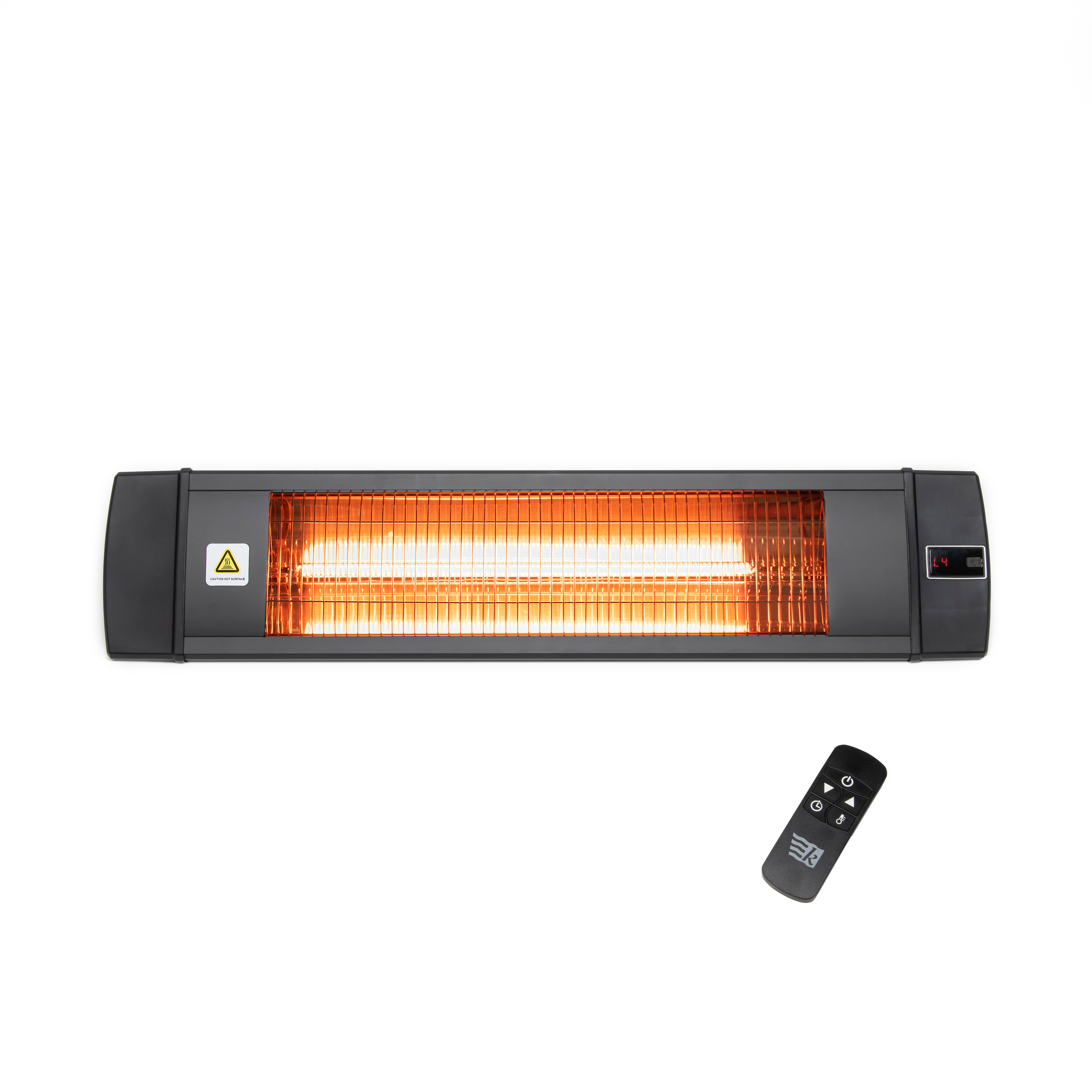 Infrarød varme Gnosjö Klimaprodukter 3013.200 Sort med Fjernkontroll