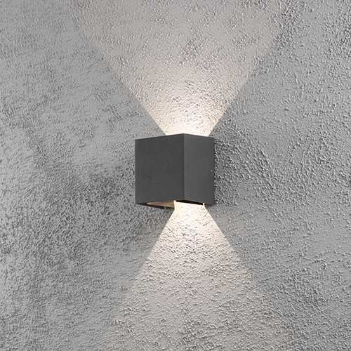 Vegglampe Gnosjö Konstsmide Cremona High Power 2x3W LED