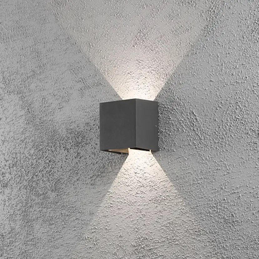 Vegglampe Gnosjö Konstsmide Cremona High Power 2x3W LED
