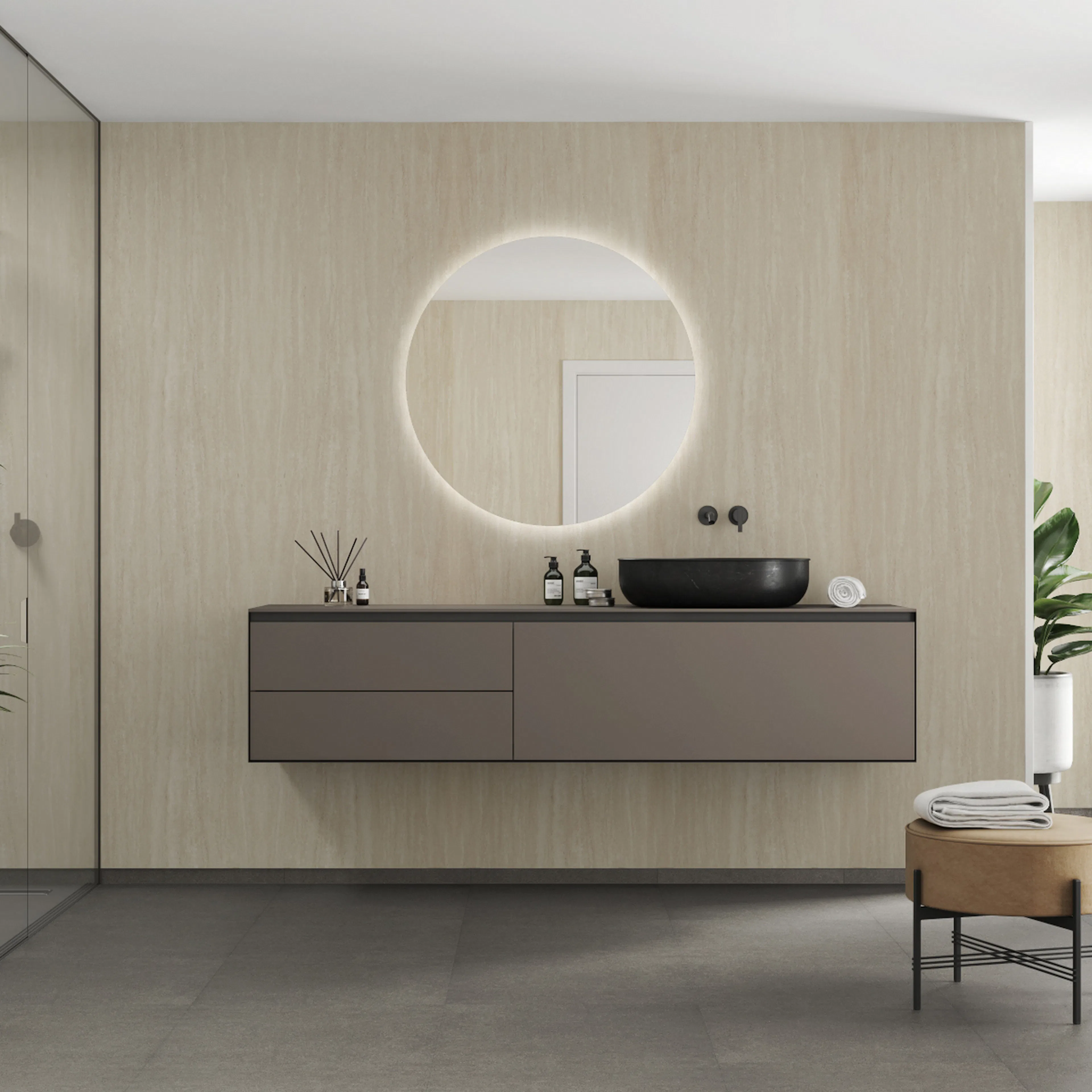 Baderomspanel Fibo 0232 Sandstone