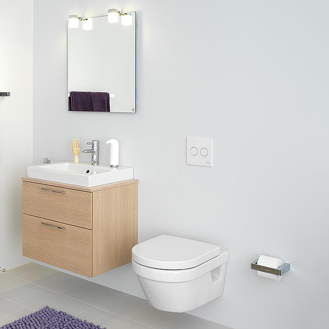 Vegghengt Toalett Gustavsberg Hygienic Flush 5G84 Komplett
