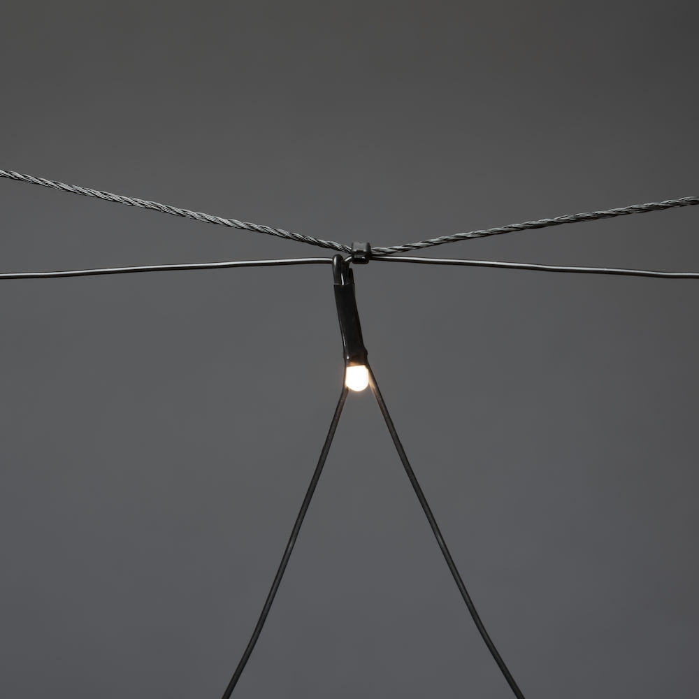 Lyslenke Gnosjö Konstsmide Nett 40 Varmhvit LED 80x80 cm Frostet