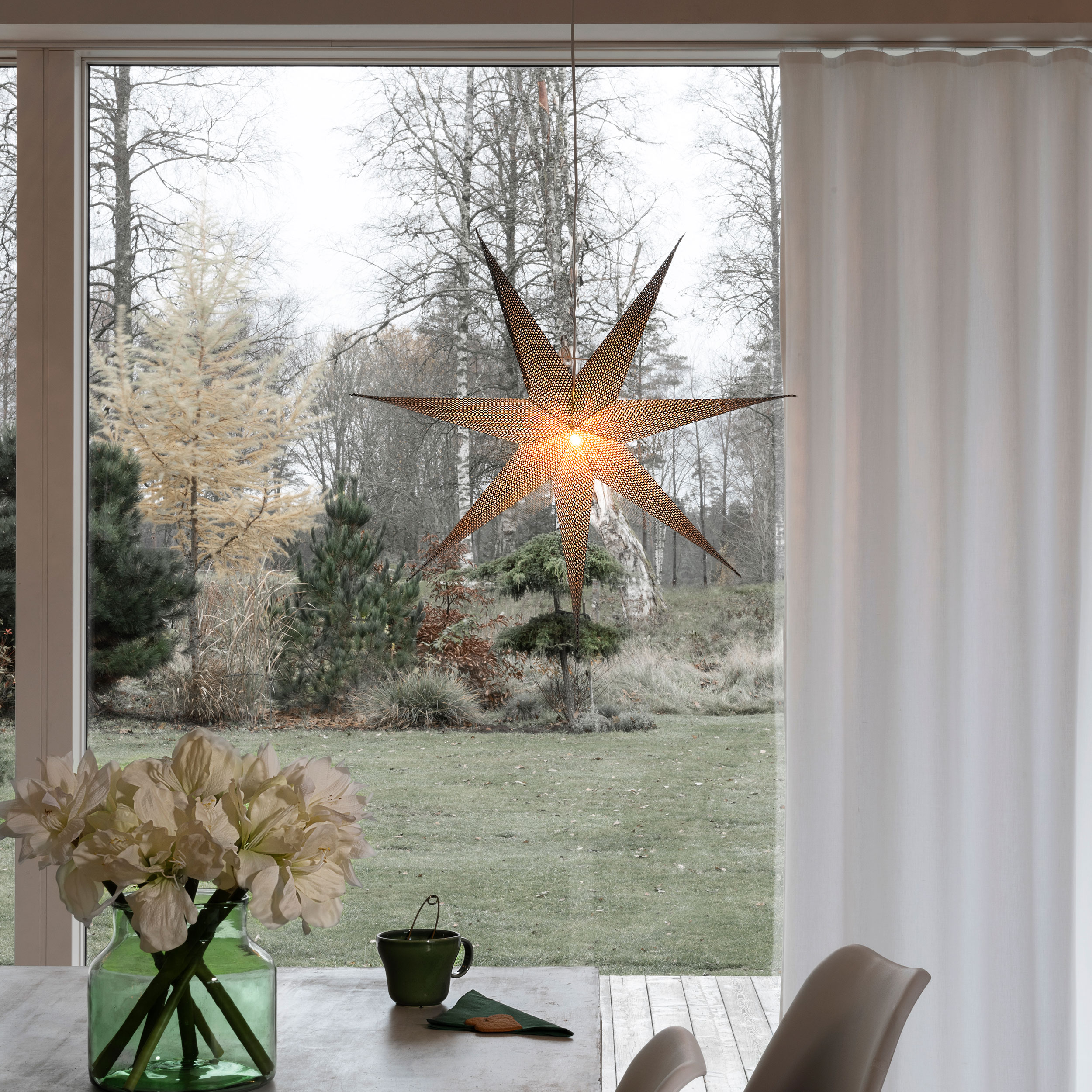 Adventsstjerne Gnosjö Konstsmide 7-spiss 60 cm