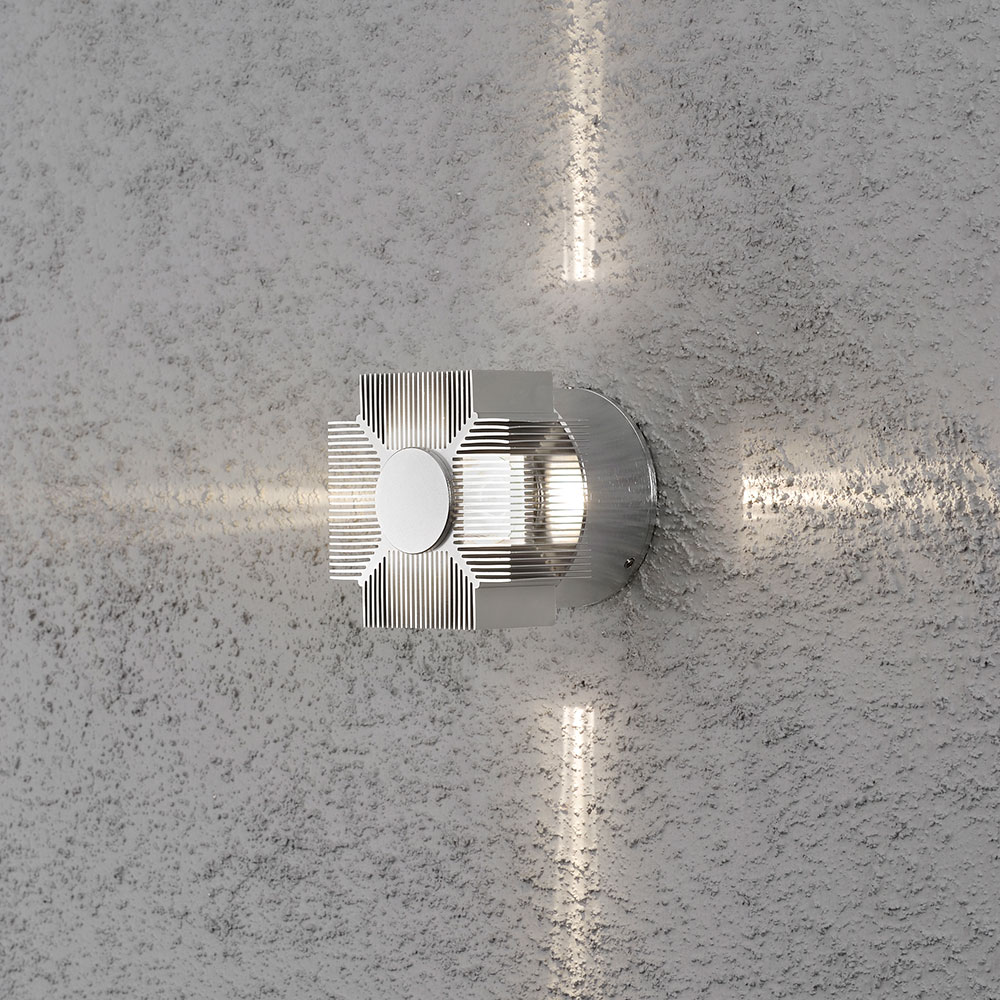 Vegglampe Gnosjö Konstsmide Monza 3W High Power LED Alu
