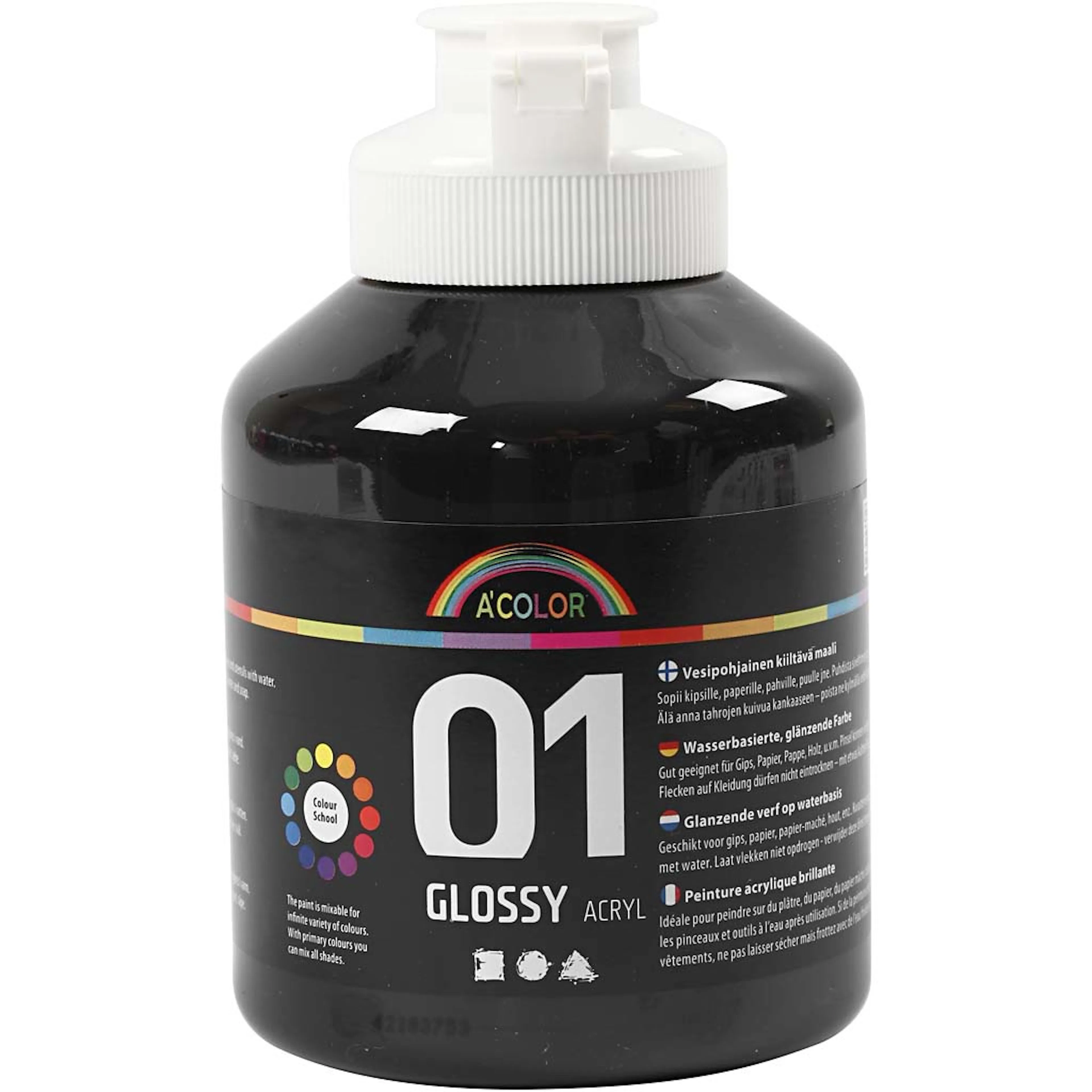 Akrylmaling Creativ Company A-color Nr 01 Blank 500 ml