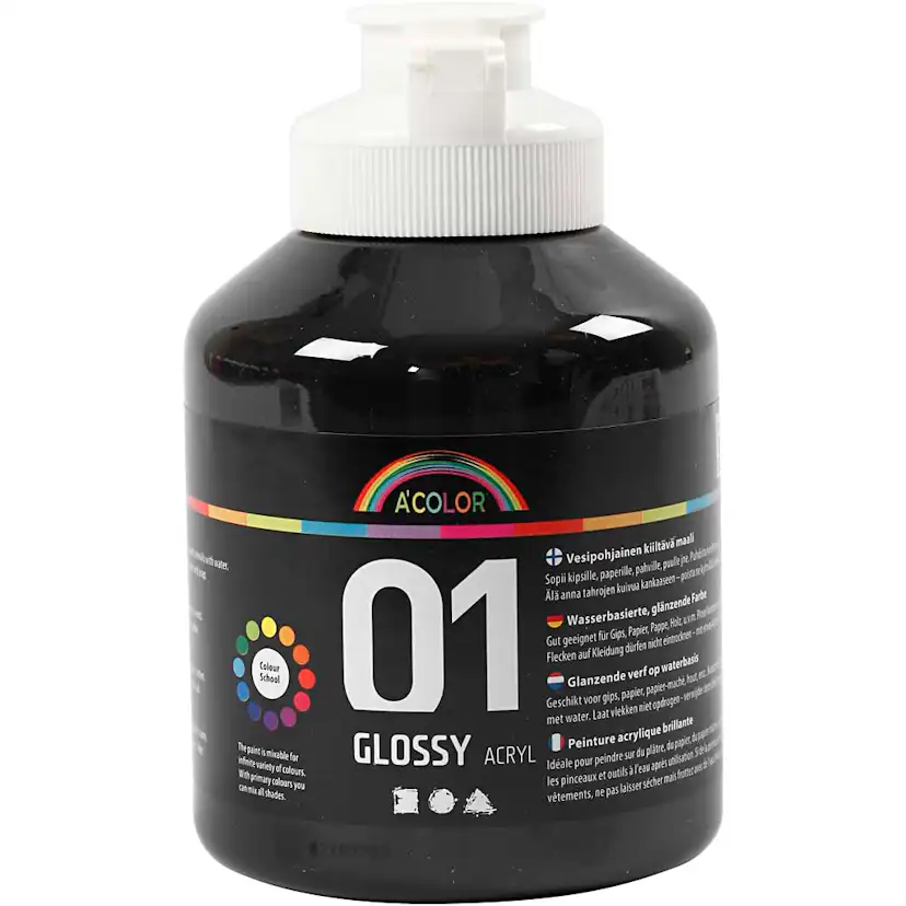 Akrylmaling Creativ Company A-color Nr 01 Blank 500 ml