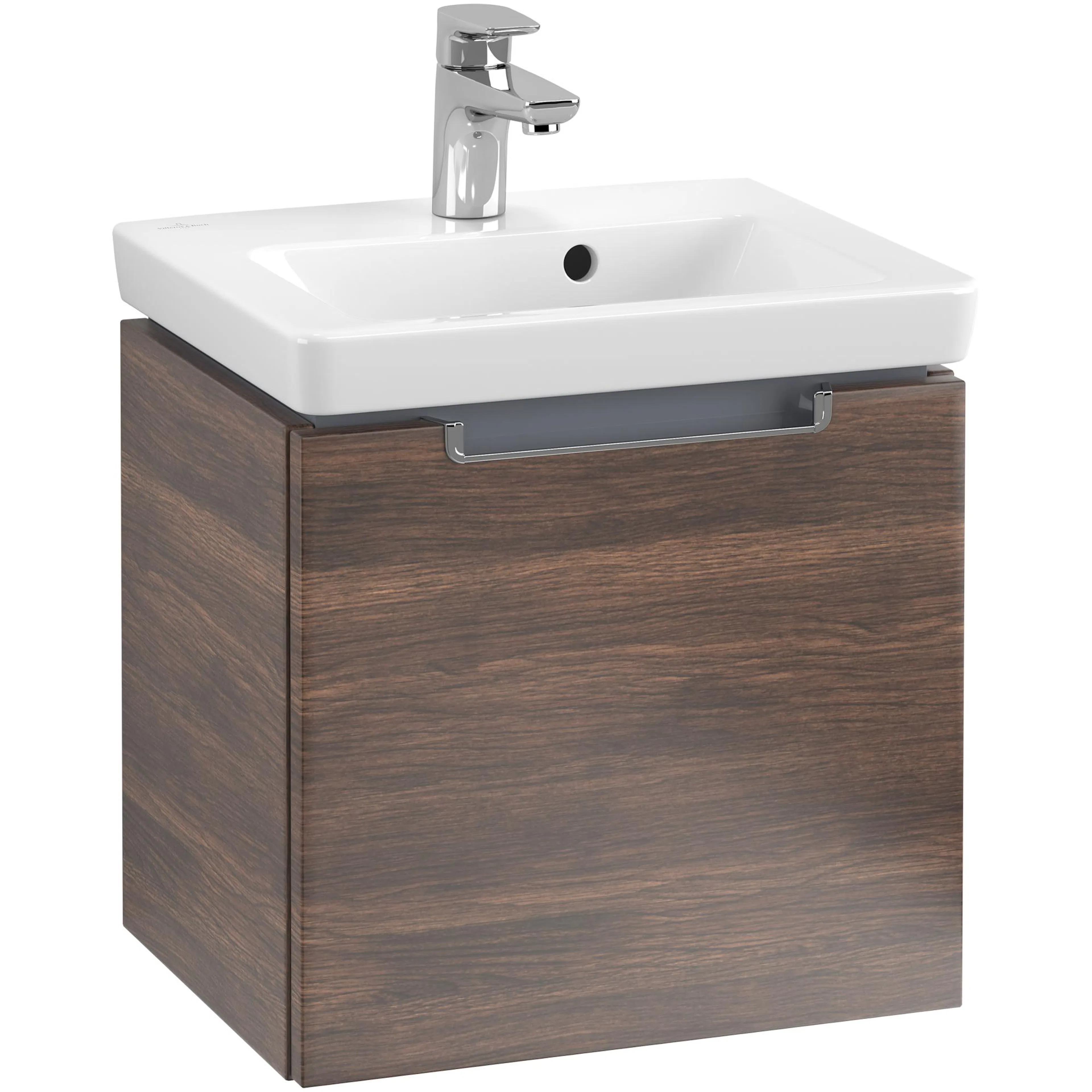 Tvättställsskåp Villeroy & Boch Subway 2.0 A68410VH Arizona Ek med Handtag i Blank Krom B: 440 mm