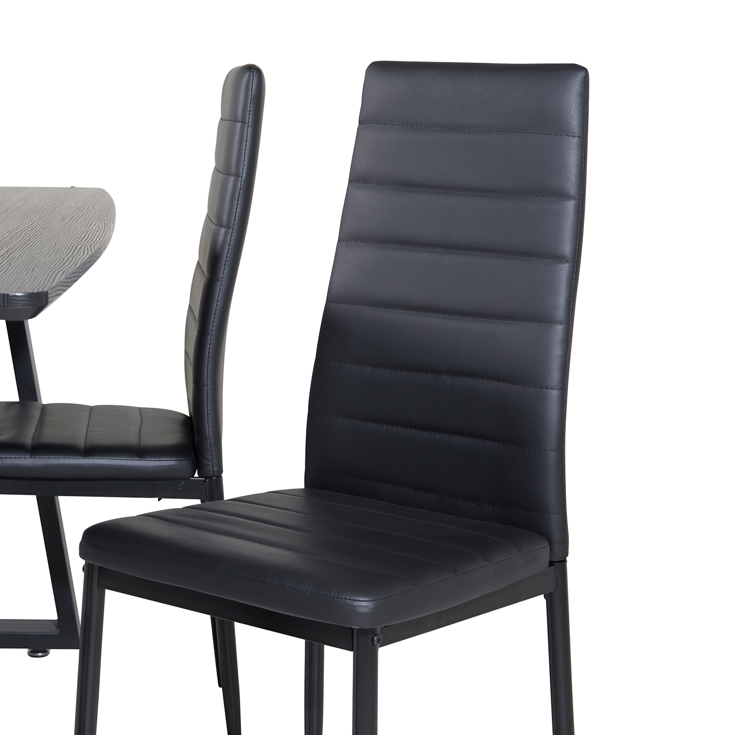 Spisegruppe Venture Home Ina med 4 Sly Stoler Kunstlær