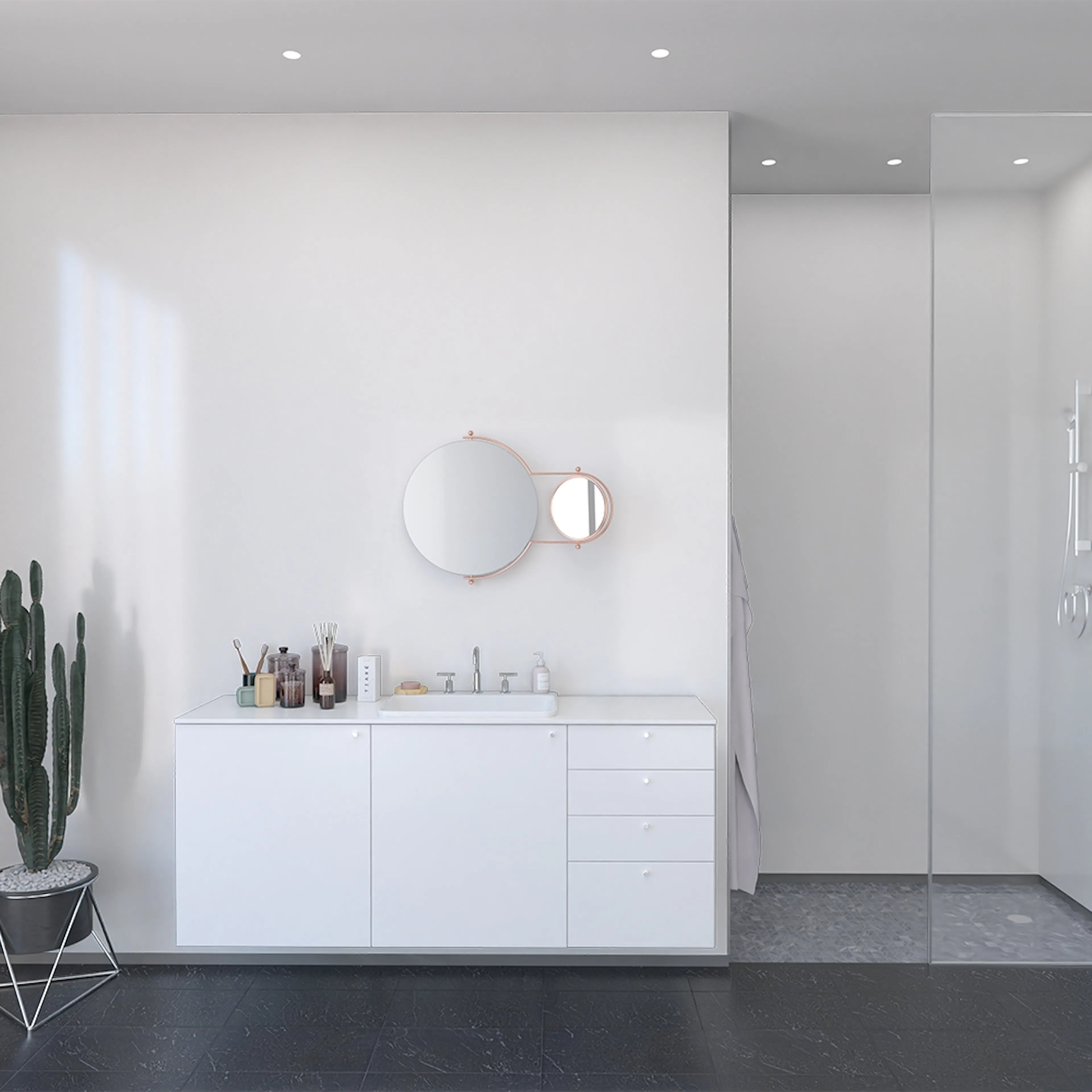 Baderomspanel Fibo 3091-00 Denver White