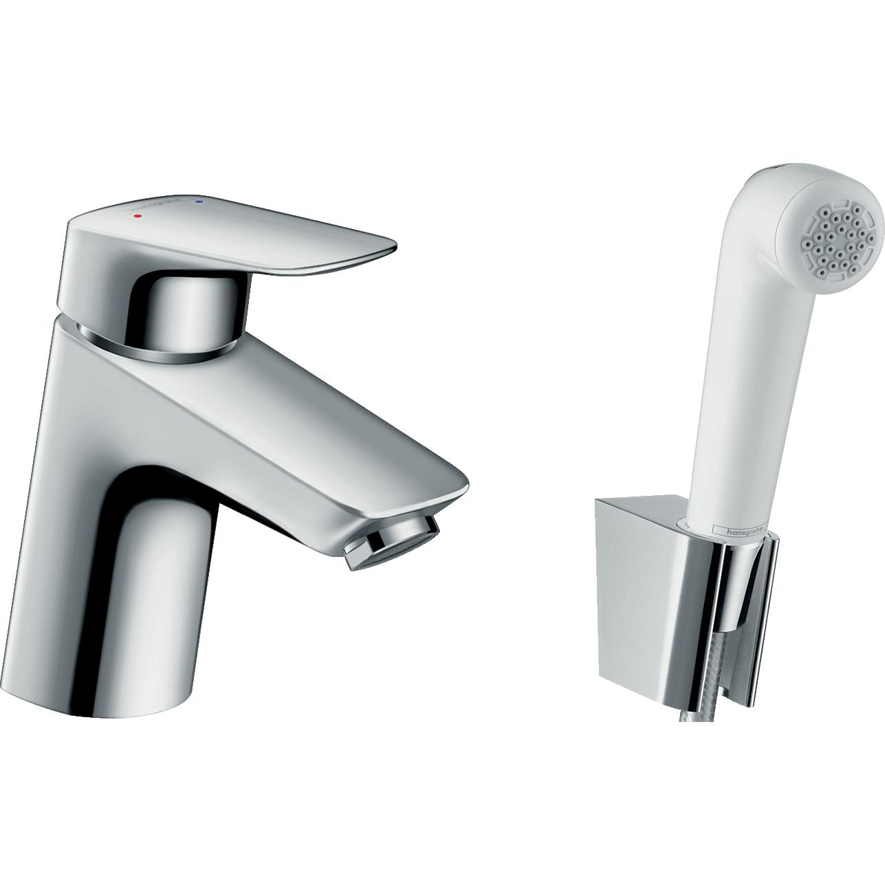 Tv&auml;ttst&auml;llsblandare Hansgrohe Logis S med Bidettehanddusch
