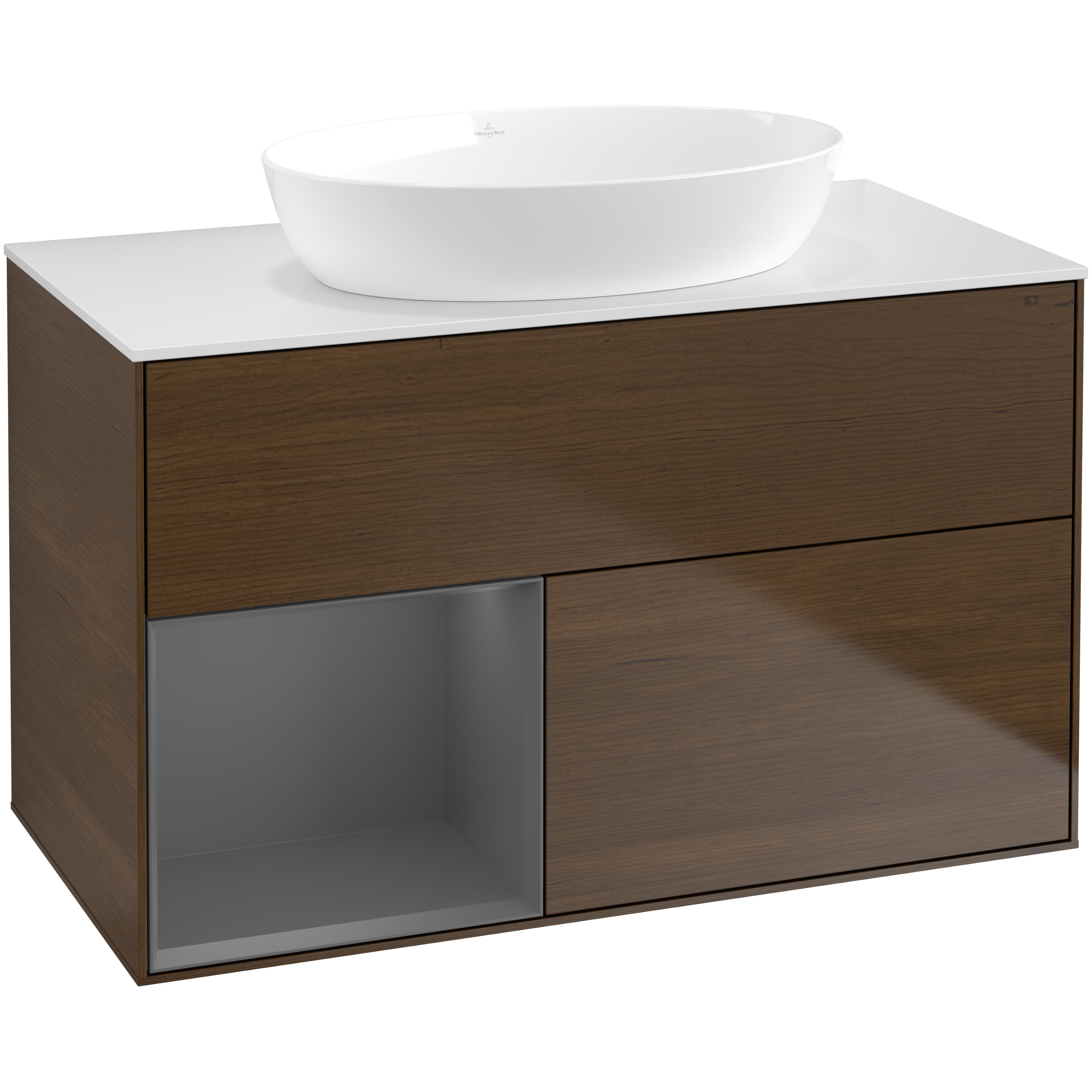 Tvättställsskåp Villeroy & Boch Finion med 2 Lådor Hylla och Bänkskiva för Fristående Tvättställ från Artis & Collaro