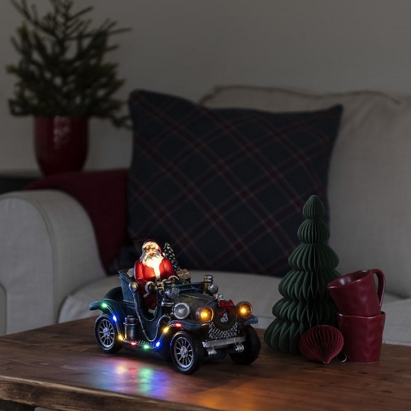 Juleby Gnosjö Konstsmide Nisse i Bil 11 LED