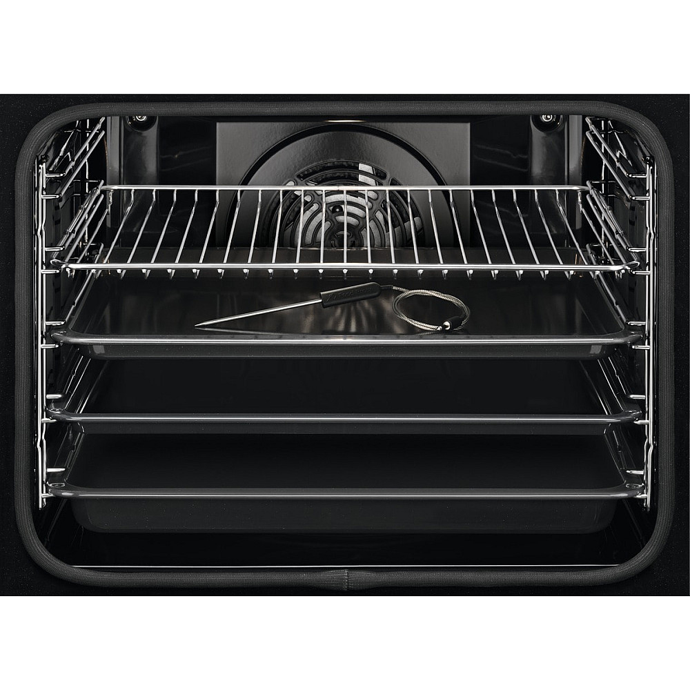 Innbyggingsovn AEG SteamCrisp BP841K Sort med WiFi og Pyrolytisk Rengjøring