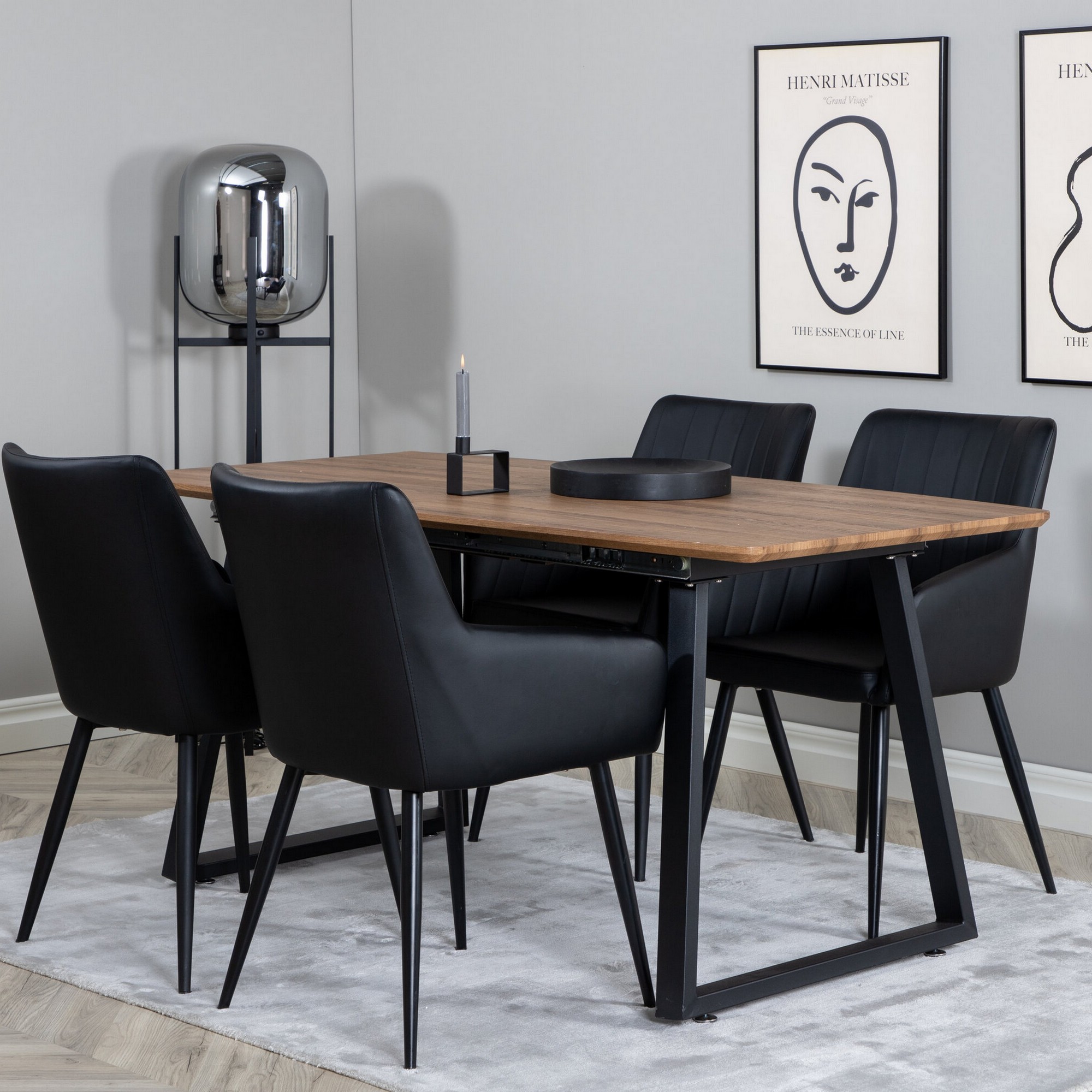 Spisegruppe Venture Home Inca med 4stk Comfort Stoler
