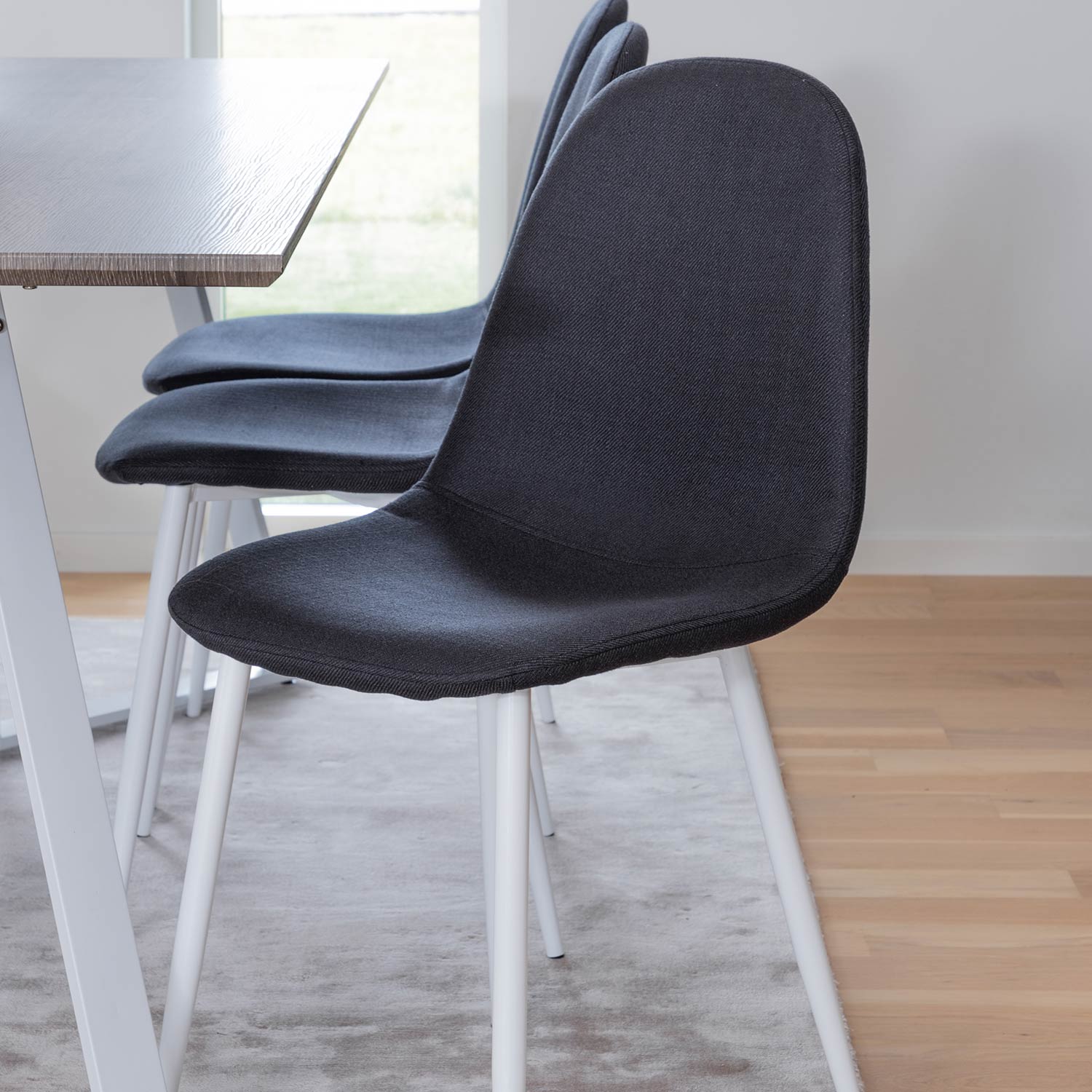 Spisegruppe Venture Home Madde med 6 Pobbie Stoler Polyester