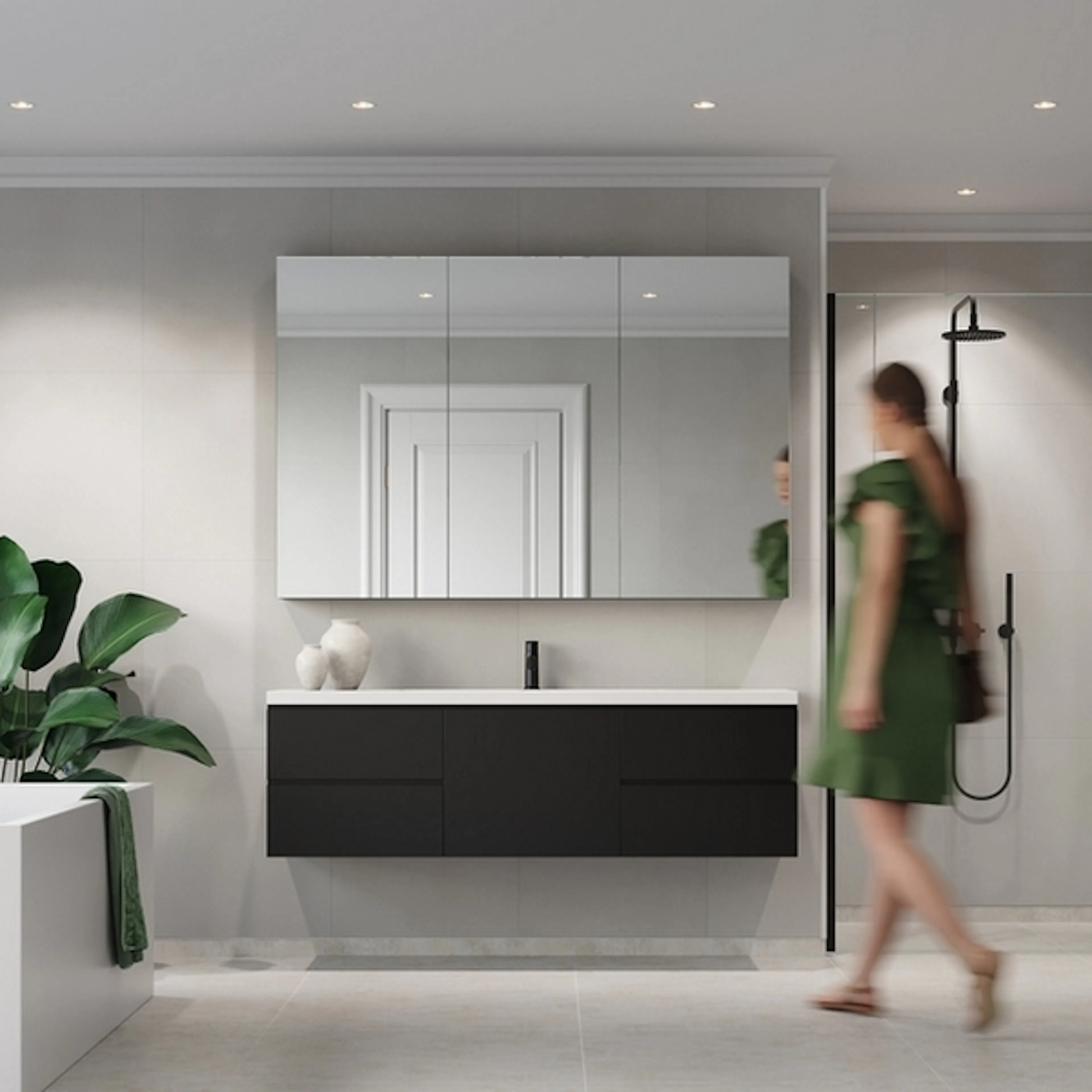 Baderomspanel Fibo 2145-TM6060 Grey Cement
