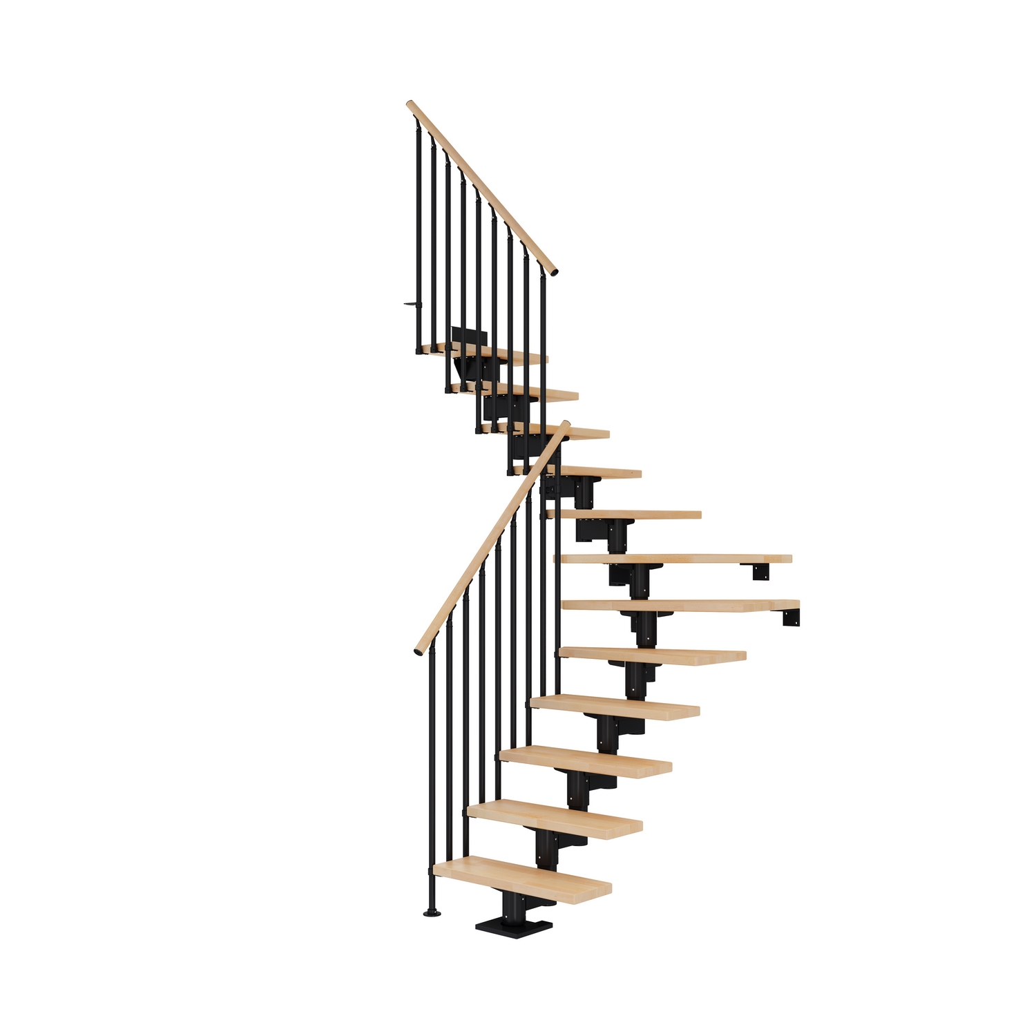 Plassbesparende Trapp Dolle Cork Bøk 1/4-Sving Classic III