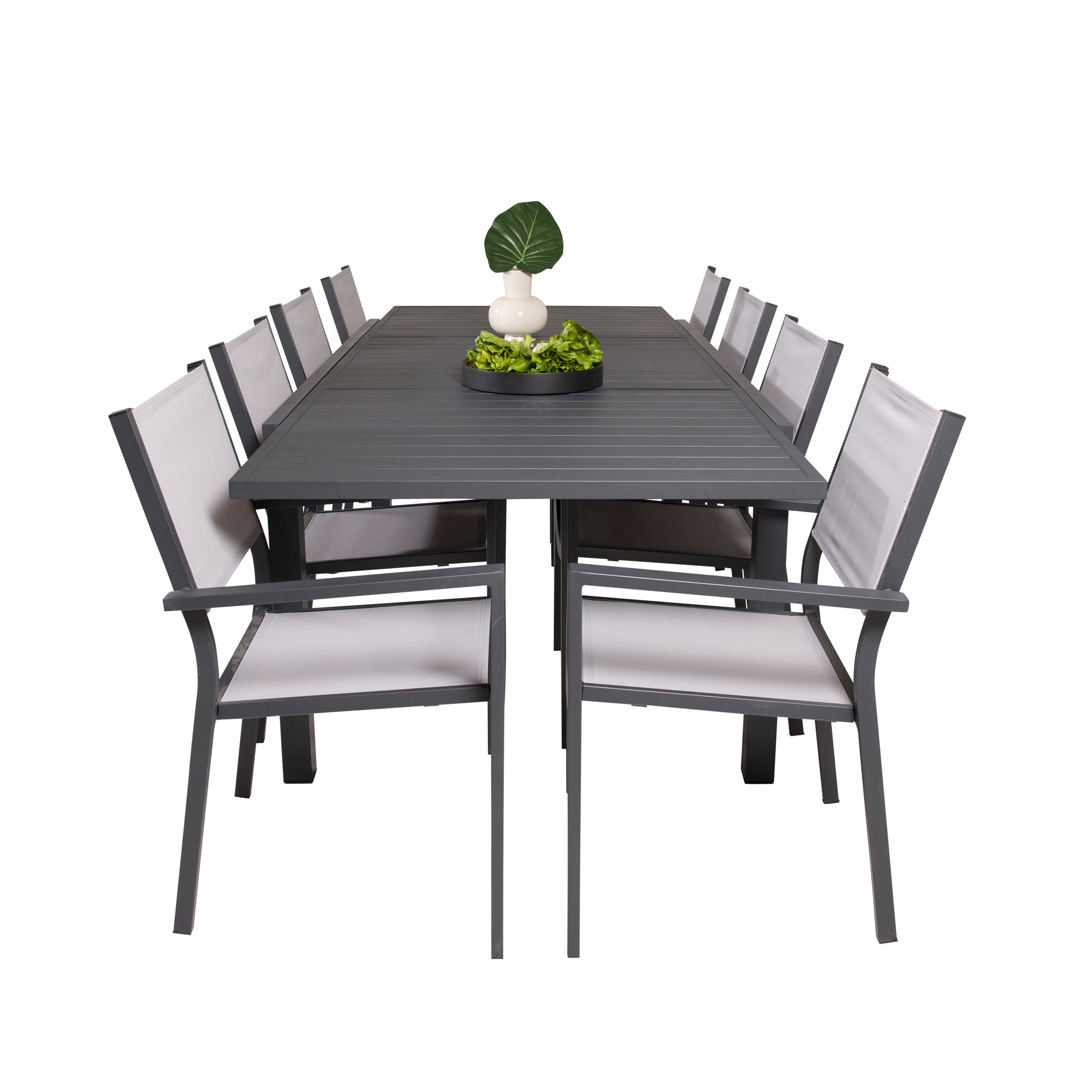 Spisegruppe Venture Home Madrid 160/240 med 8 Copacabana Spisestoler