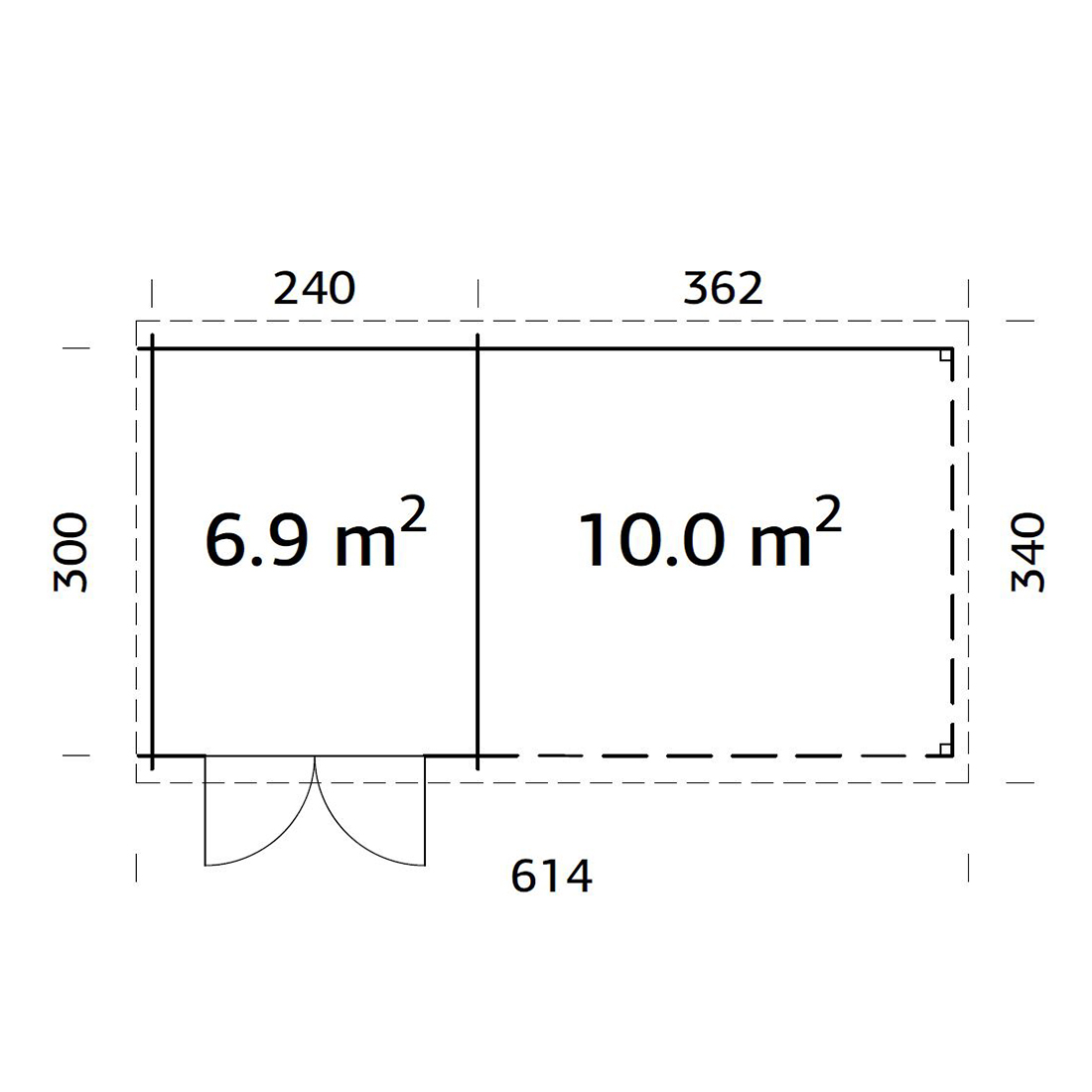 Hagestue Palmako Ella 16,9 m2