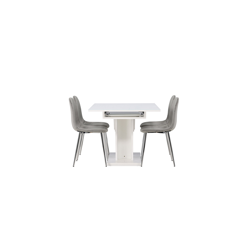 Spisegruppe Venture Home Pluto med 4 Eva Stoler