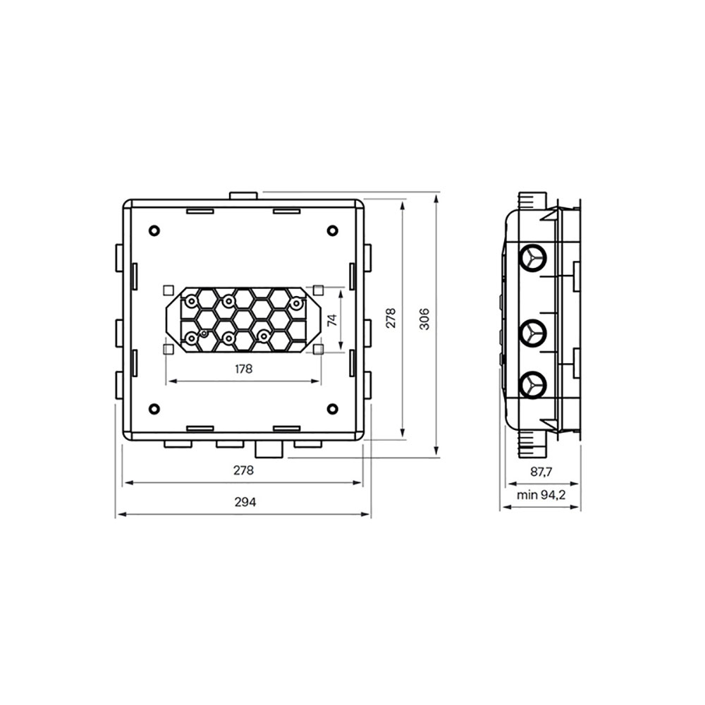 Innbygningsboks Tapwell T BOX 2.0 Small