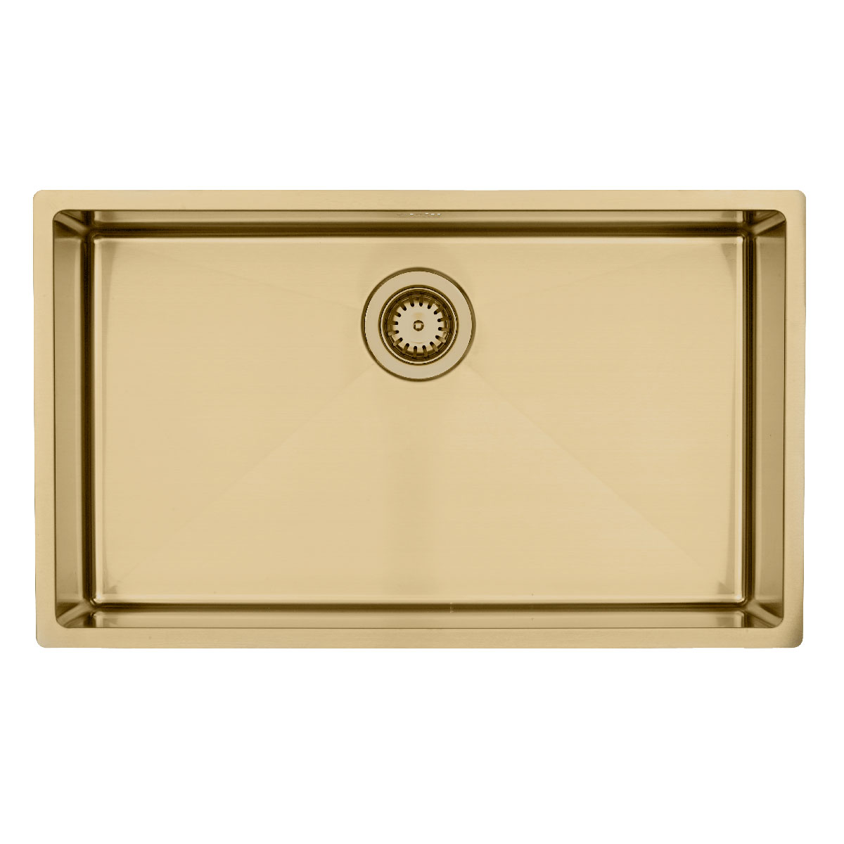 Lavabo Kubus 700 Soft, massiv messing Farge: Massiv Messing, Overflate: Børstet