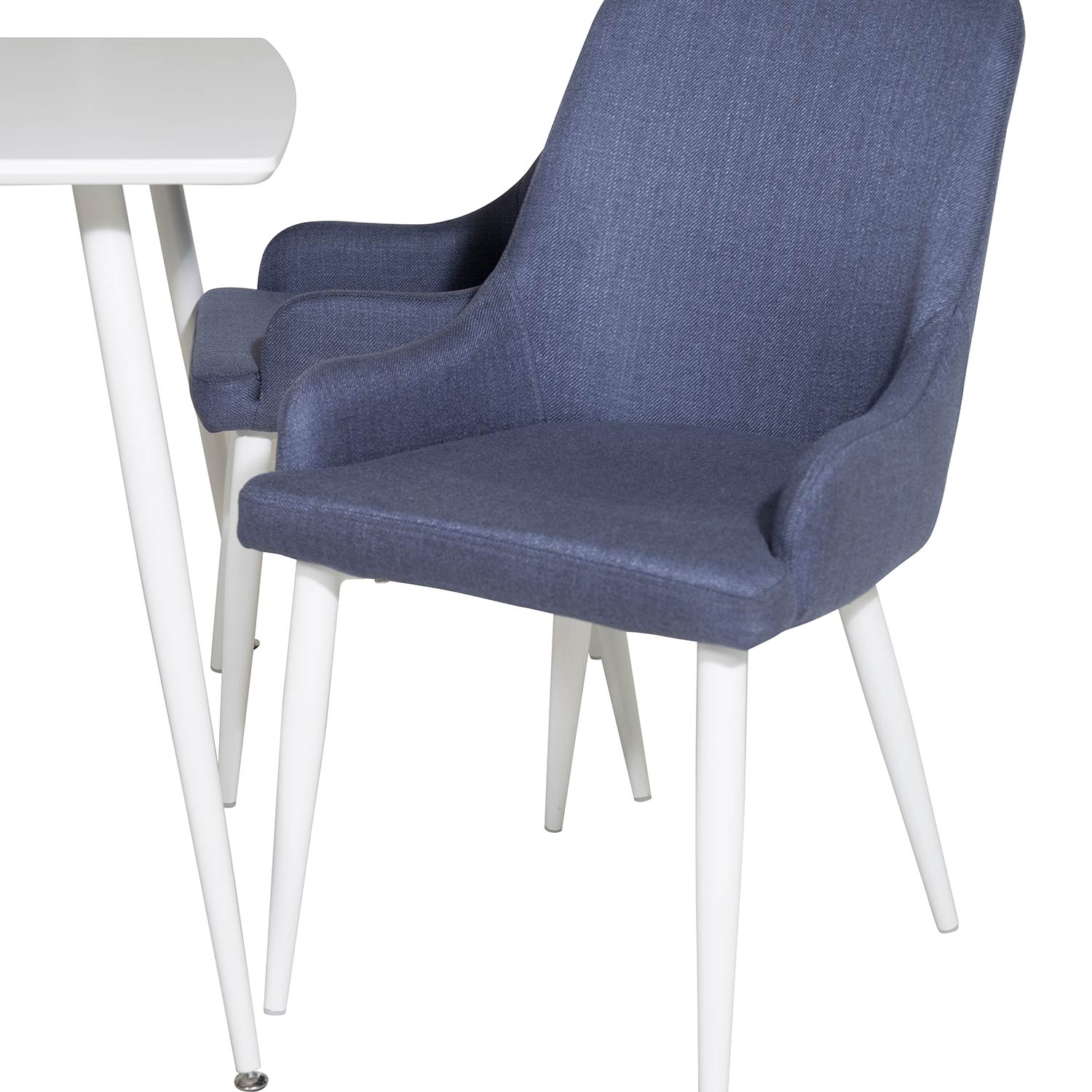 Spisegruppe Venture Home Pobbie med 4 Plake Stoler Polyester