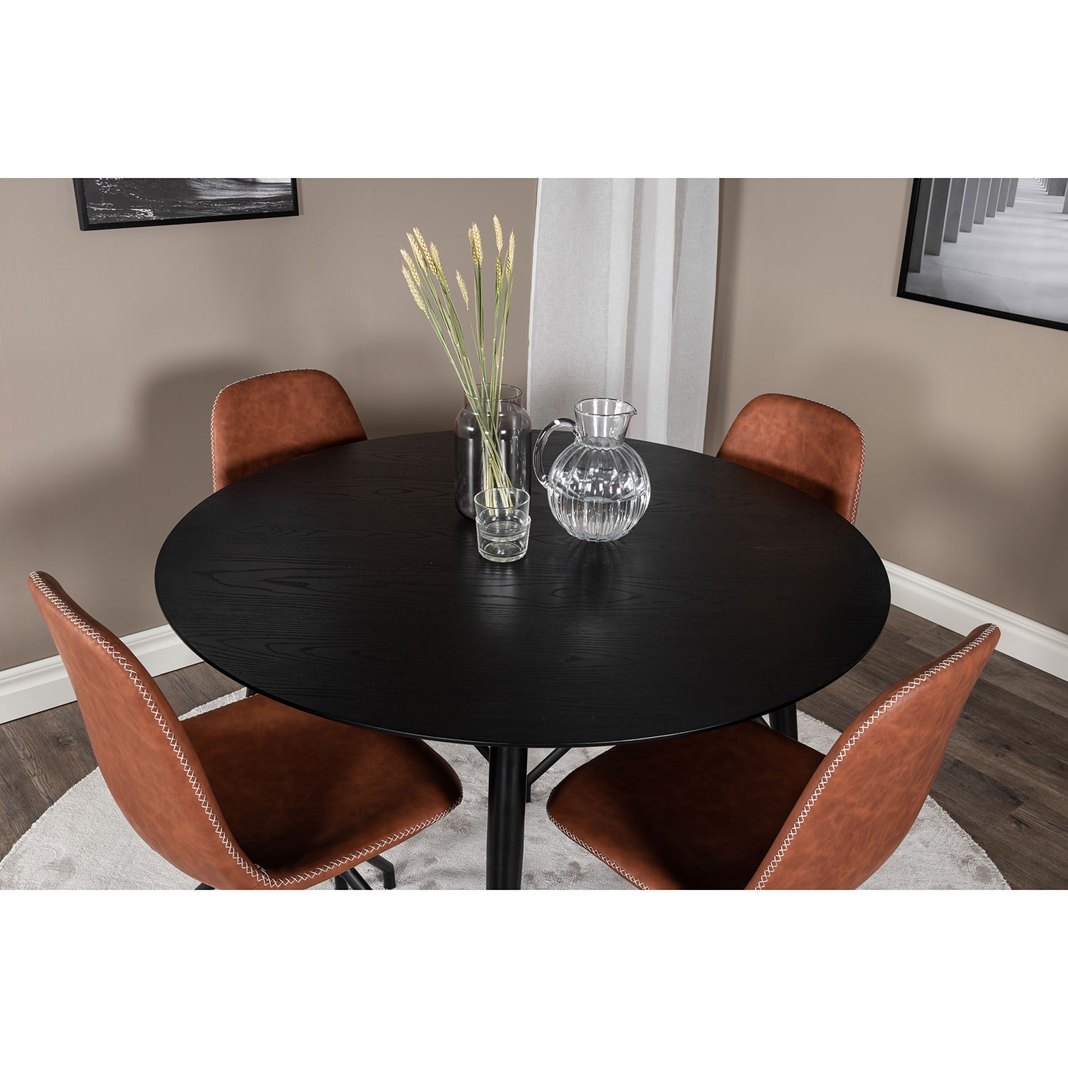 Spisegruppe Venture Home Dipp med 4 Polar Spin Stoler