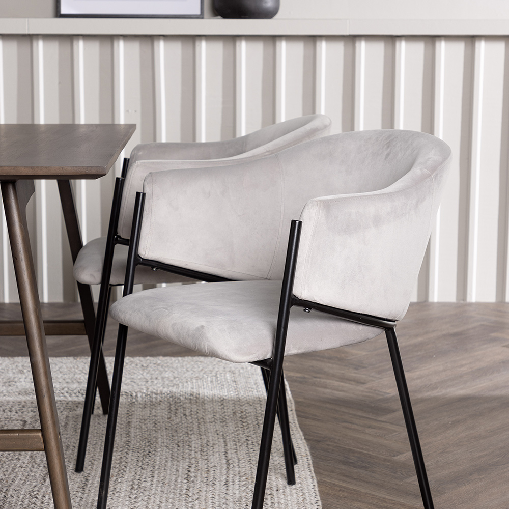 Spisegruppe Venture Home Kaseidon med 4 stk Evelina Stoler