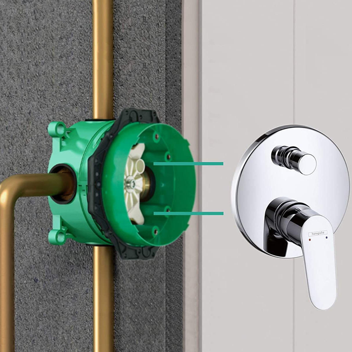 Takdusjsett Hansgrohe Crometta S 240 for innbygging 1jet