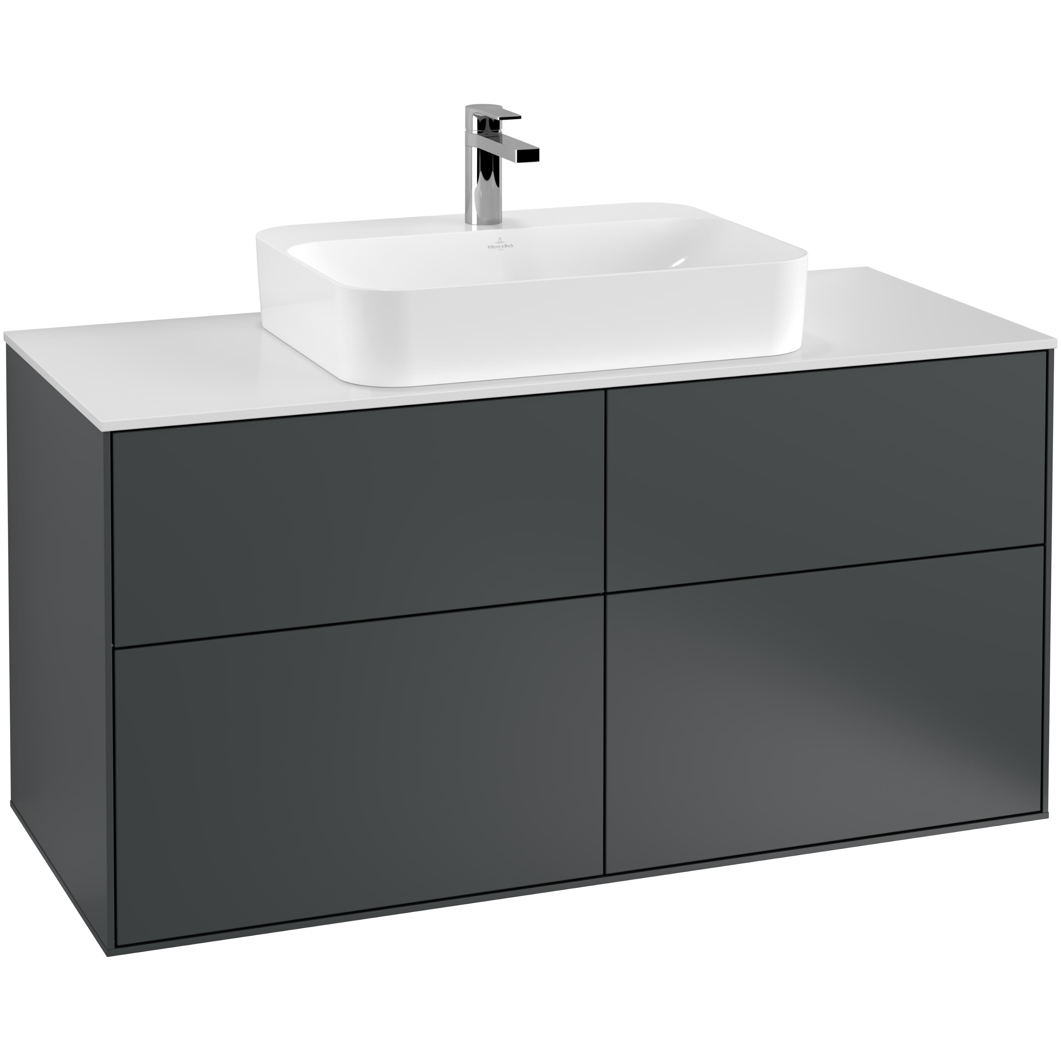 Tvättställsskåp Villeroy & Boch Finion med 4 Lådor och Bänkskiva för Ytmonterat Tvättställ