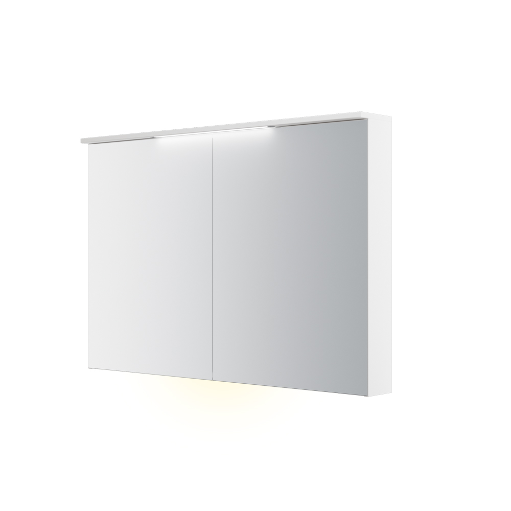 Speilskap FOSSBAD B120 D12 med Lystopp 60 + 60