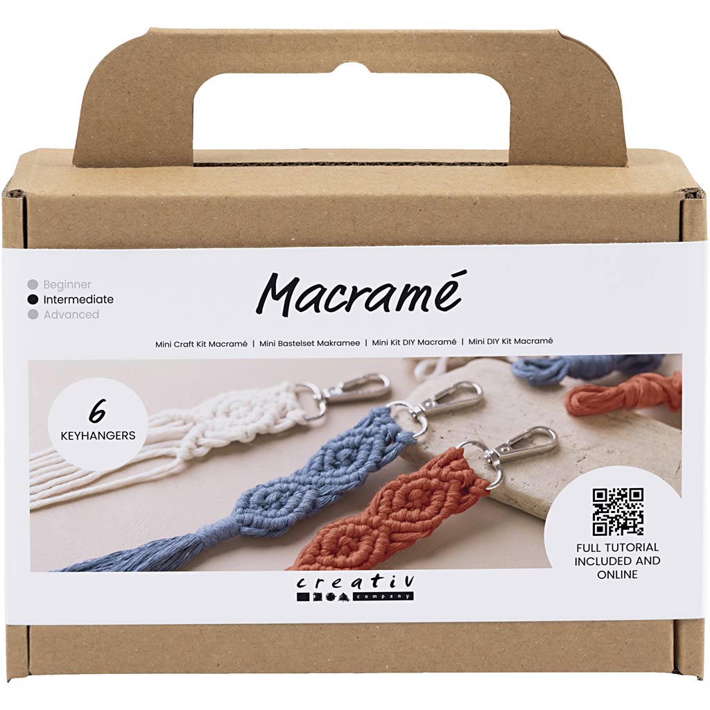 Nøkkelringer Creativ Company Mini DIY Kit Makramé
