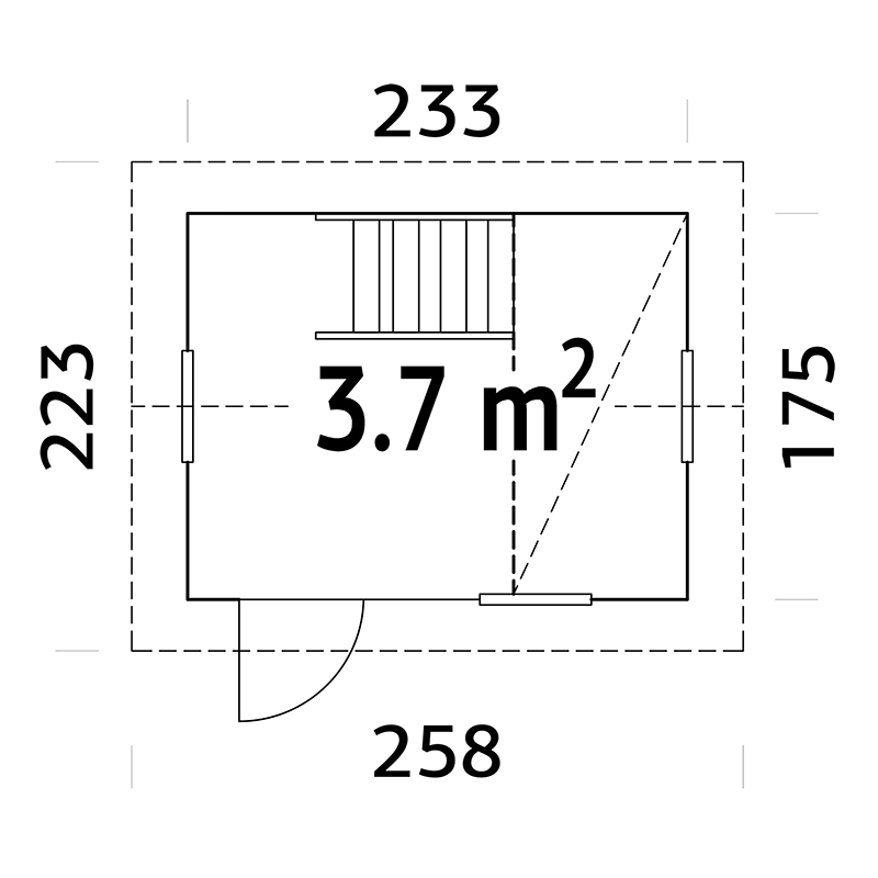 Lekehus Palmako Grete 3,7 m2