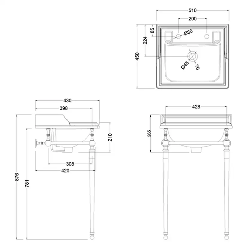 Servant Burlington Medici Classic B20 50 cm