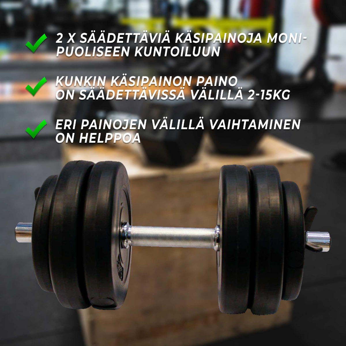 Manualer Fitn Shape 2 stk 30 kg Justerbar