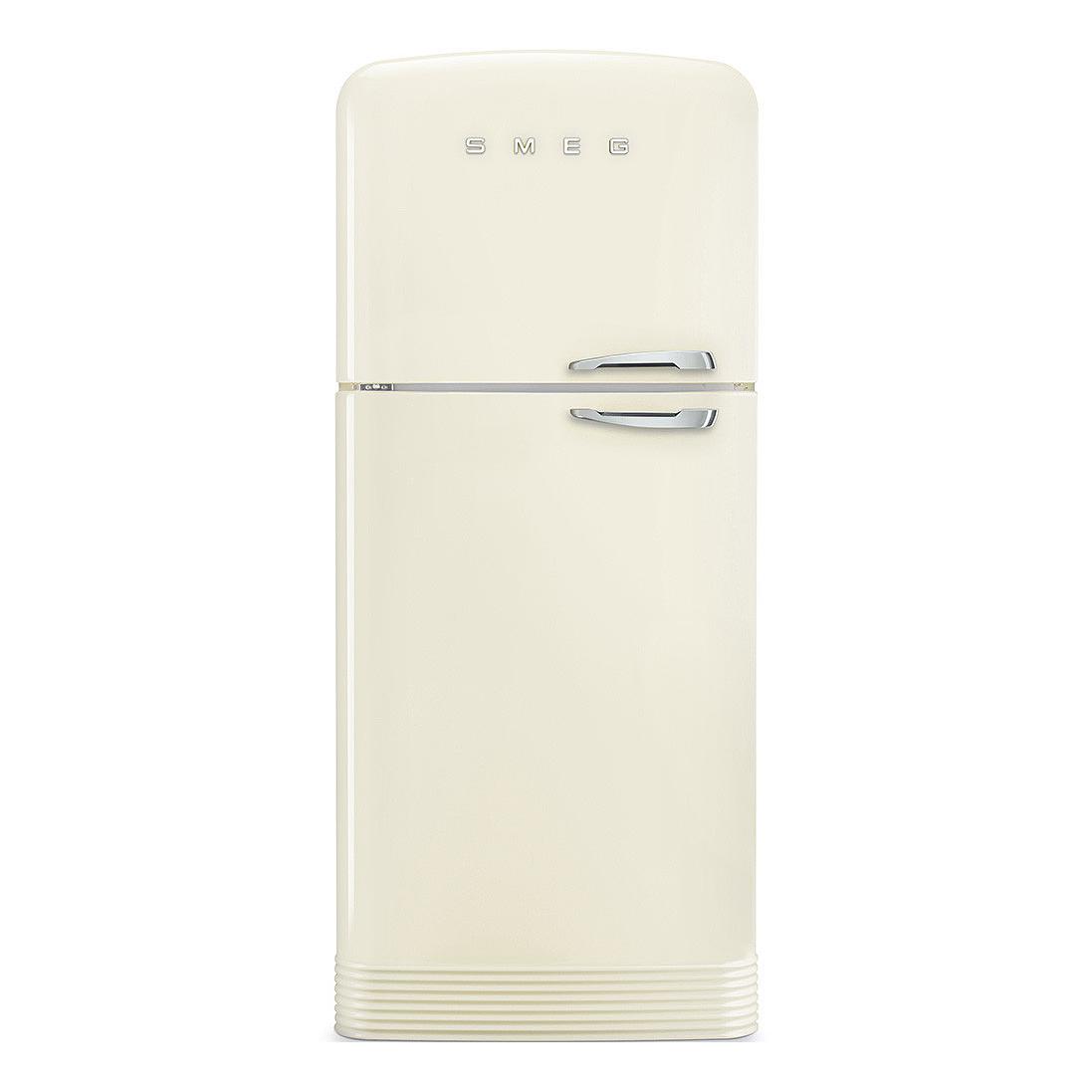 Smeg Fristående Kyl & Frys Dubbelkolonn 50's Style FAB50LCR5 GräddHvit med kromade håndtak, Venstrehengslet dør