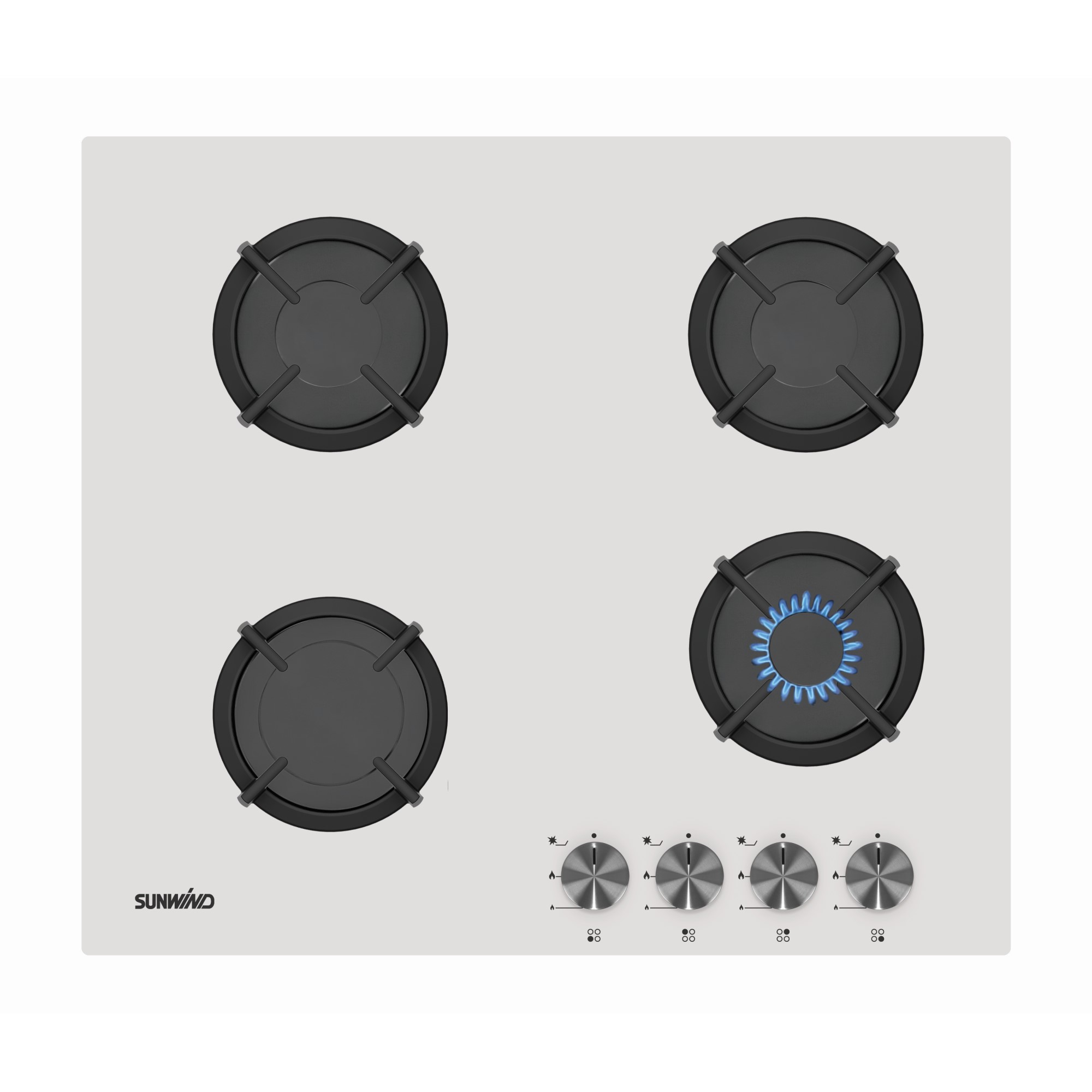 Gasstopp Sunwind Chef Hvit 60cm