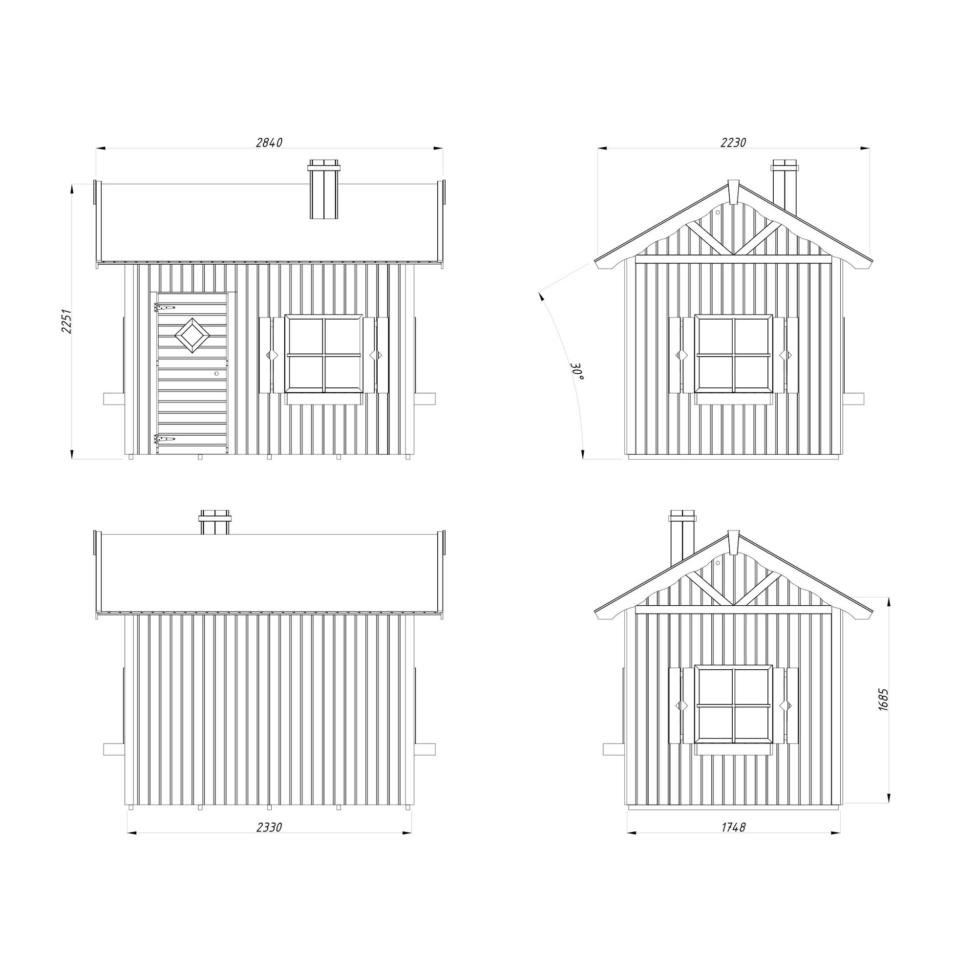 Lekehus Palmako Grete 3,7 m2