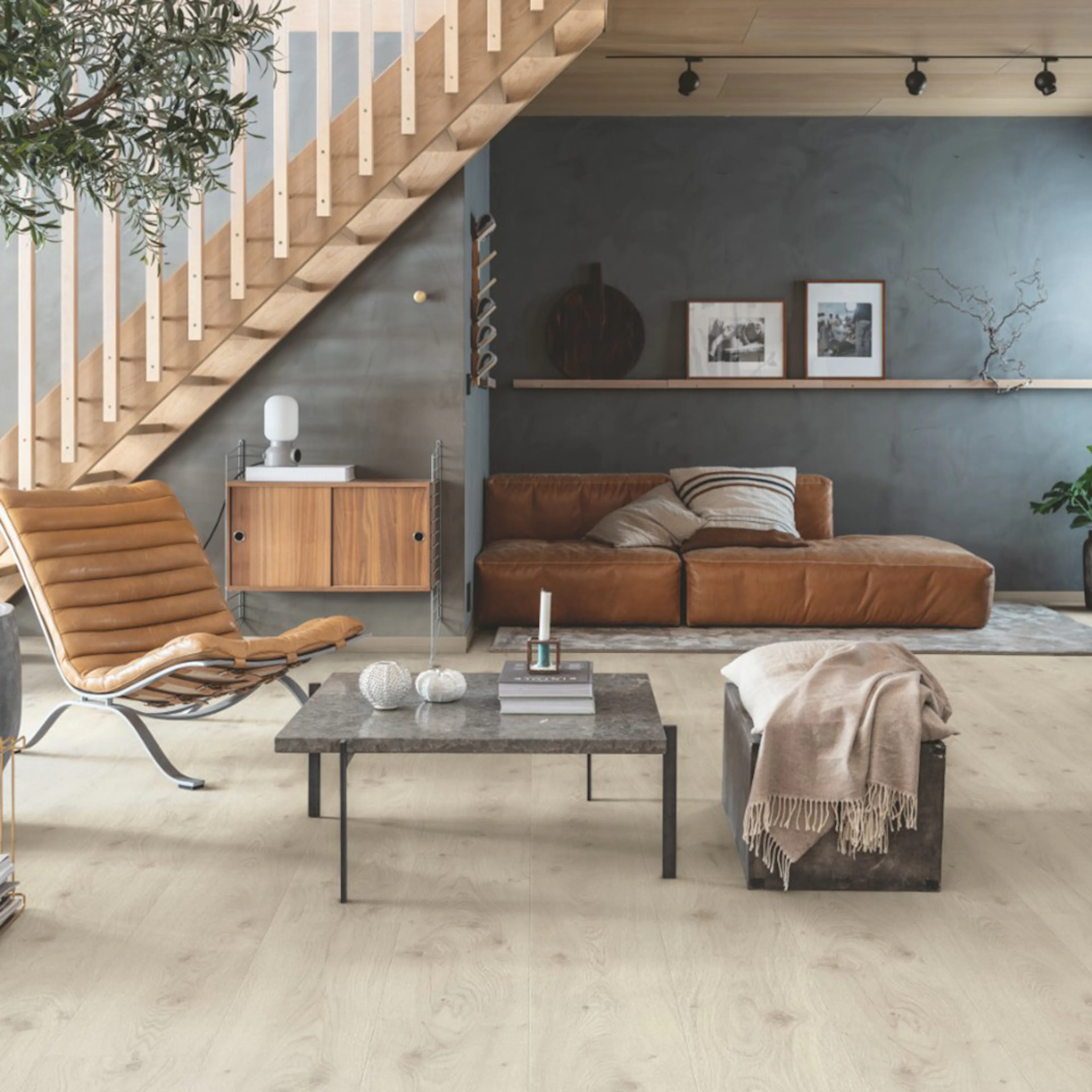Laminatgolv Pergo Wide Long Plank Trondheim Light Grey Oak Living Expression