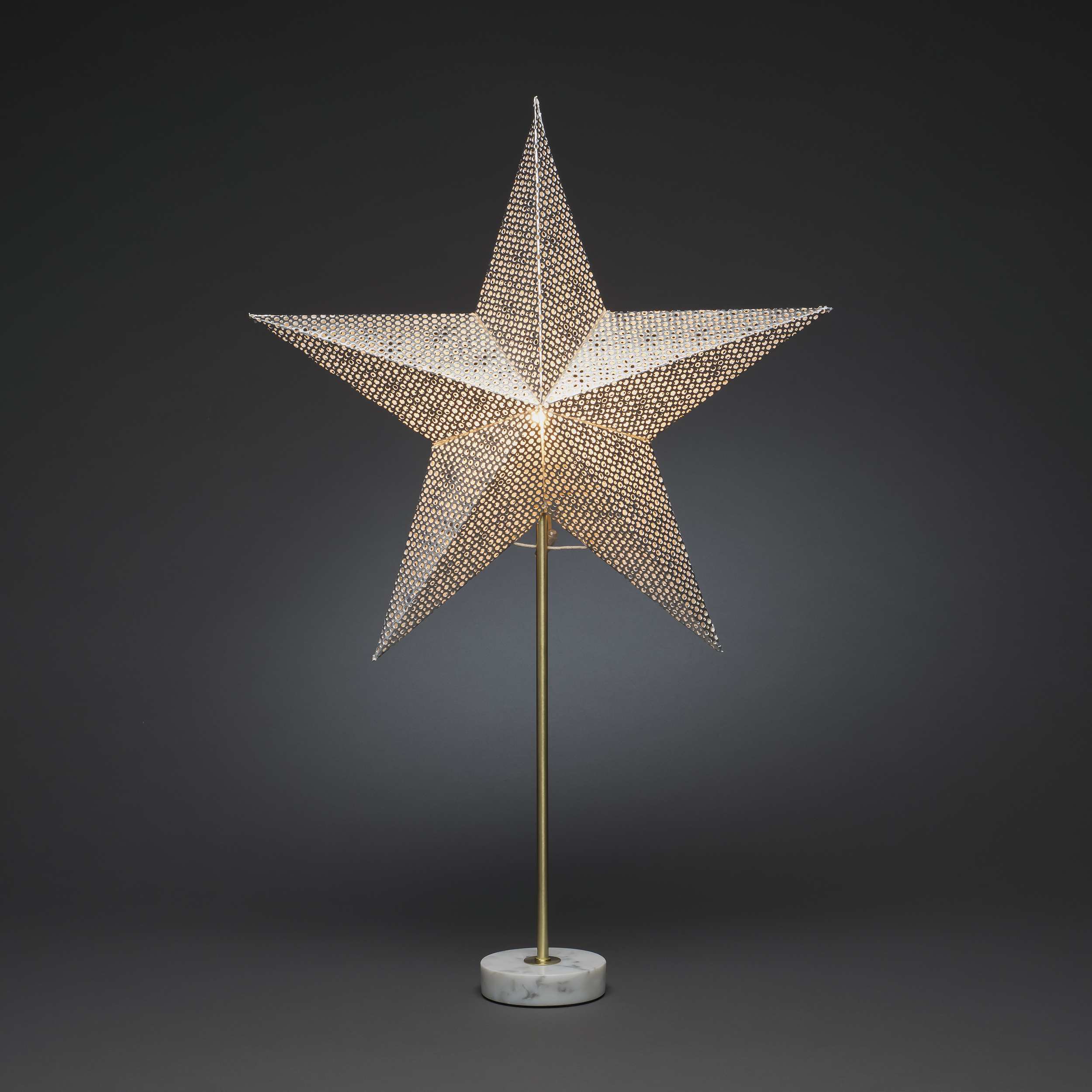 Adventsstjerne Gnosjö Konstsmide med Marmor fot